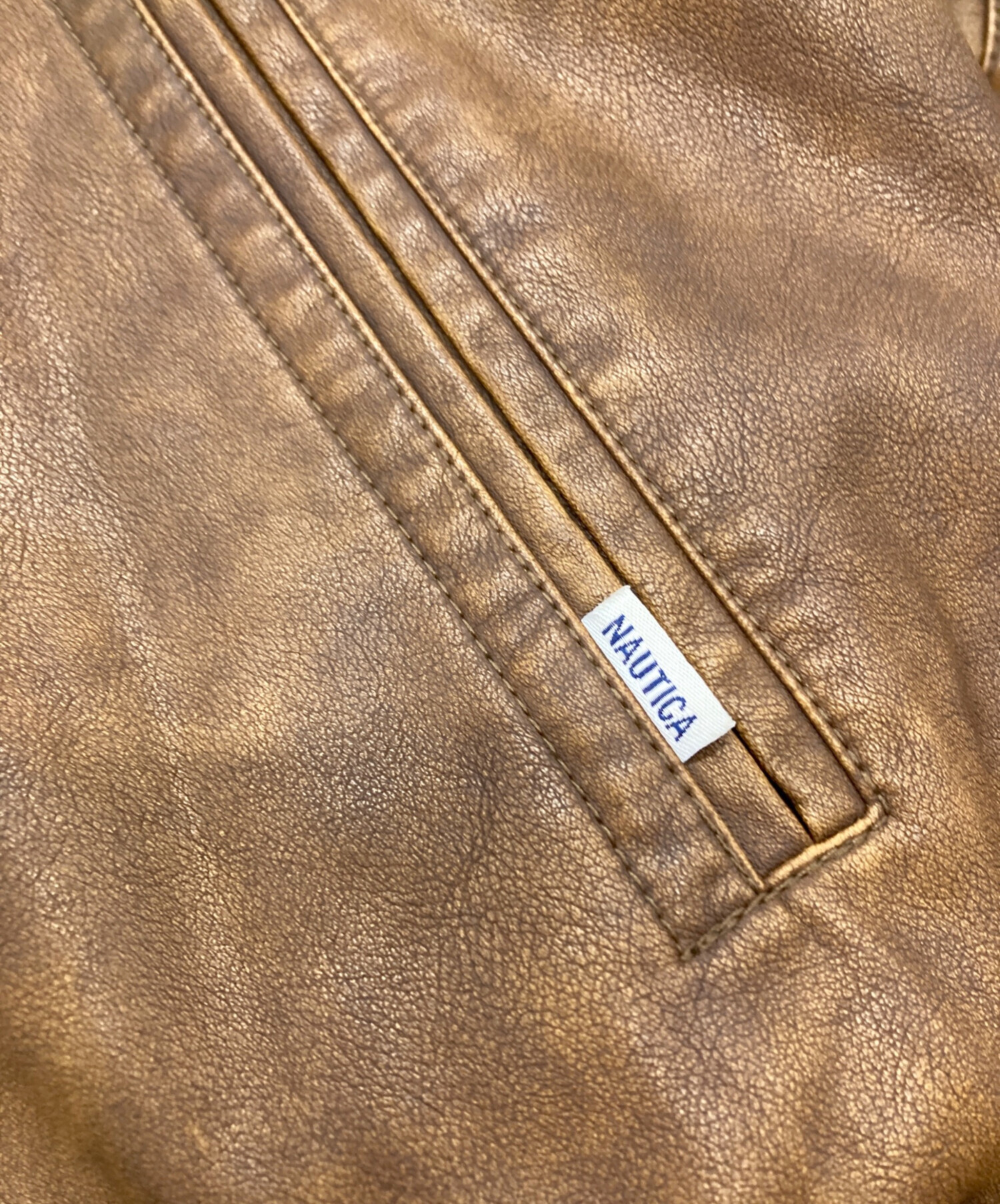 中古・古着通販】NAUTICA (ノーティカ) ムラ加工フェイクレザー