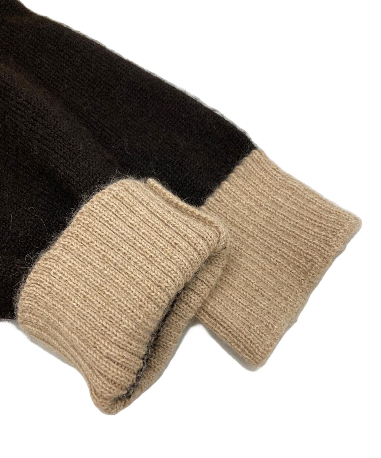 中古・古着通販】MARKAWARE (マーカウェア) ALPACA CARDIGAN ブラウン