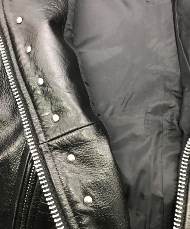 中古・古着通販】GUESS (ゲス) レザースタッズボンバージャケット