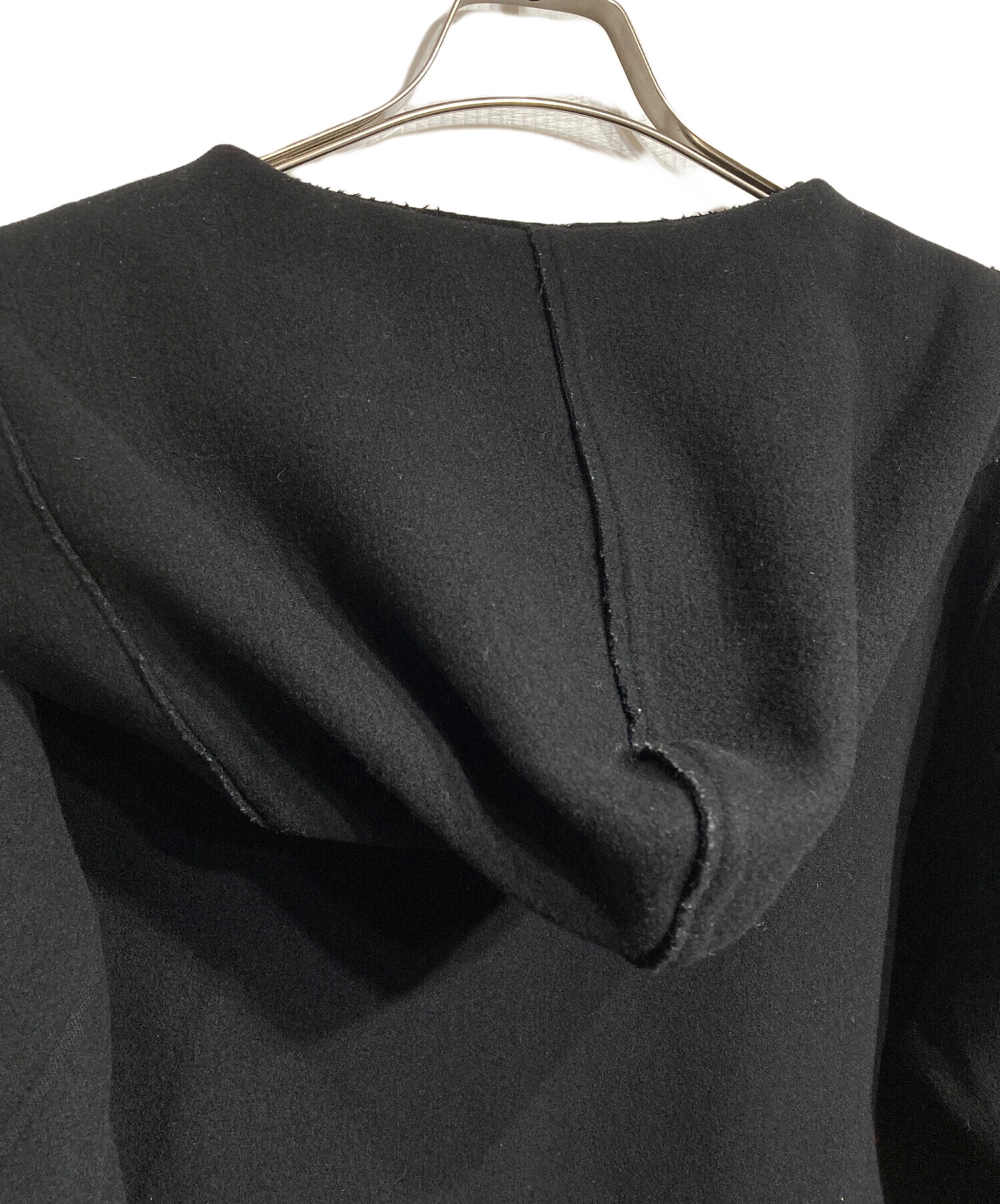 中古・古着通販】HYKE (ハイク) MELTON HOODED WORK COAT/メルトン