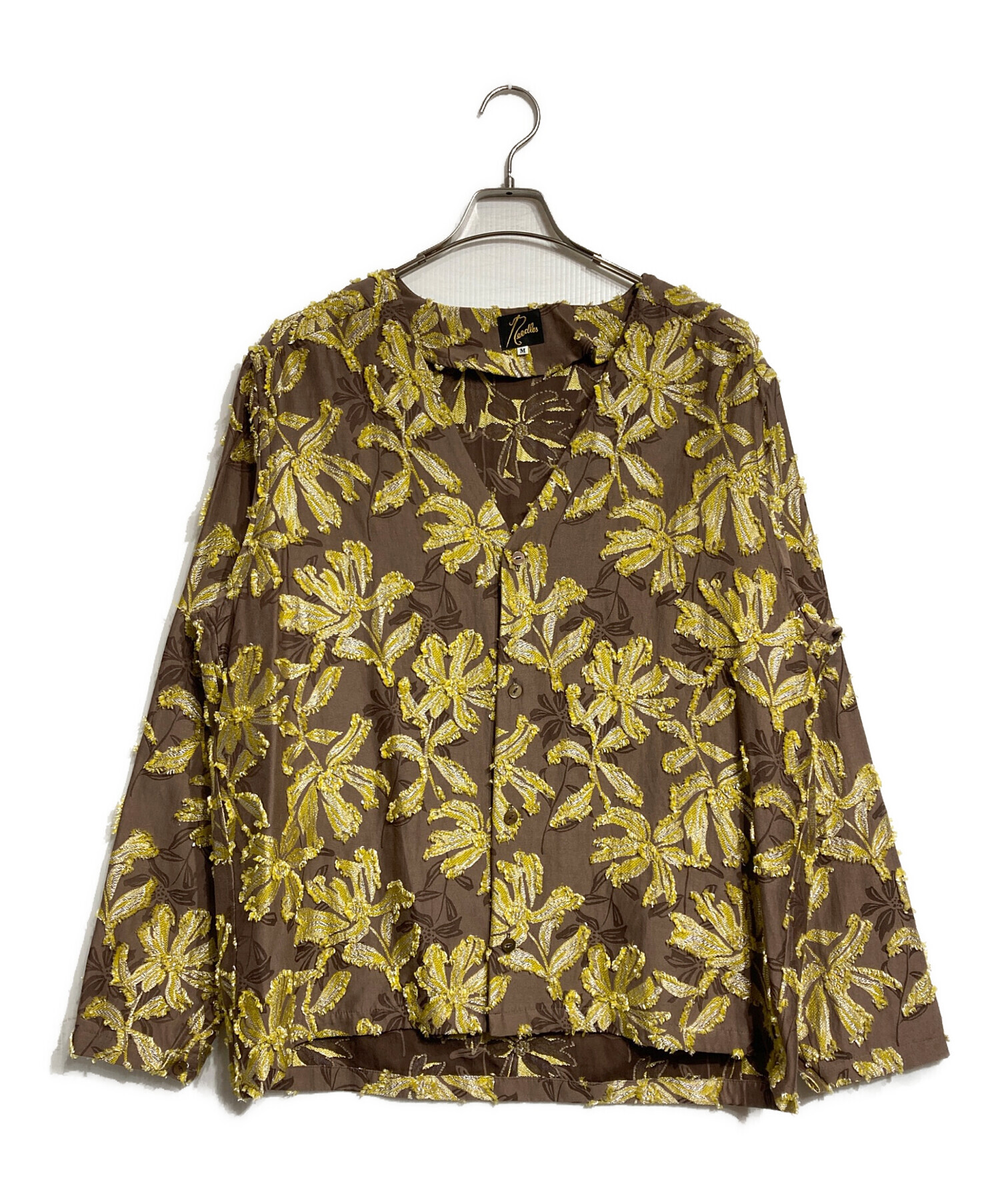 中古・古着通販】Needles (ニードルズ) V Neck Shirt Flower Cut SHIRT