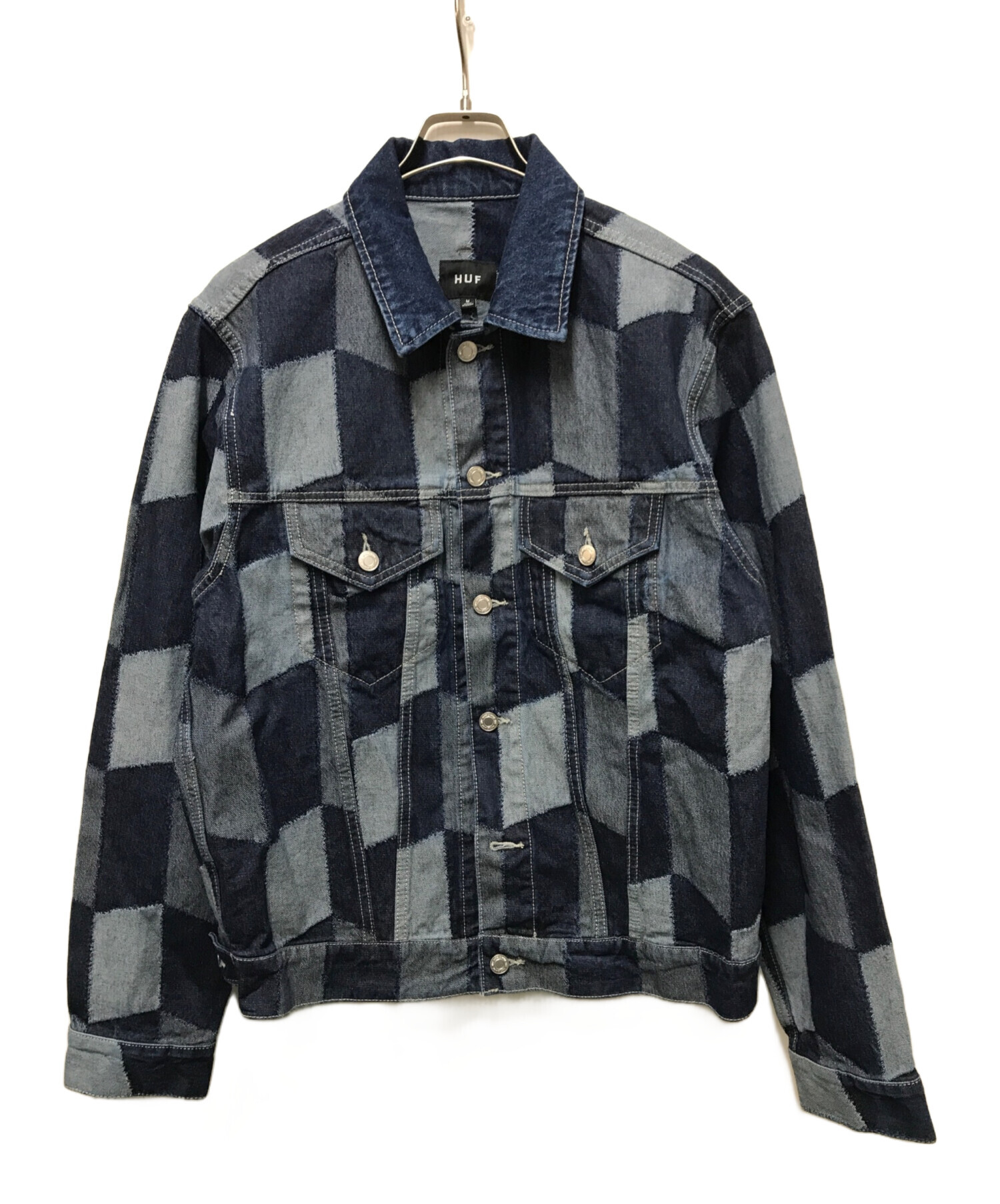 中古・古着通販】HUF (ハフ) PATCHWORK DENIM JACKET インディゴ 