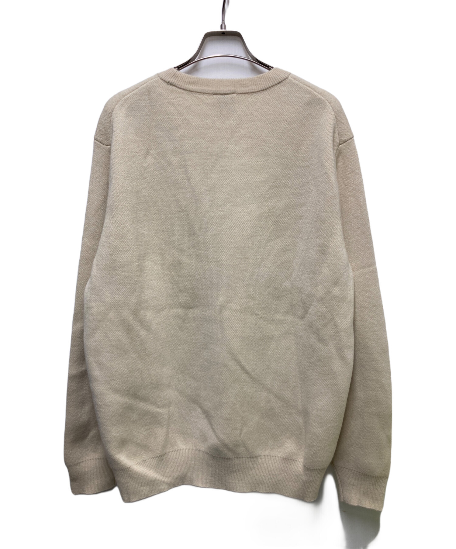 HACHE - HACHE アッシュ ニット・セーター F ベージュ 【古着】【中古】 中古・古着通販】HUF (ハフ) ドーナツプリントニット ベージュ