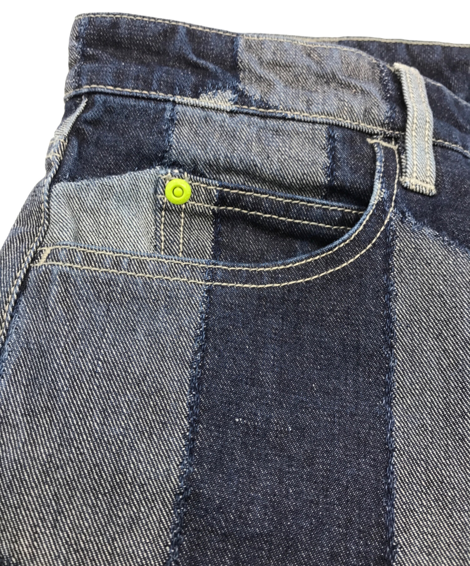 中古・古着通販】HUF (ハフ) PATCHWORK DENIM PANTS インディゴ サイズ