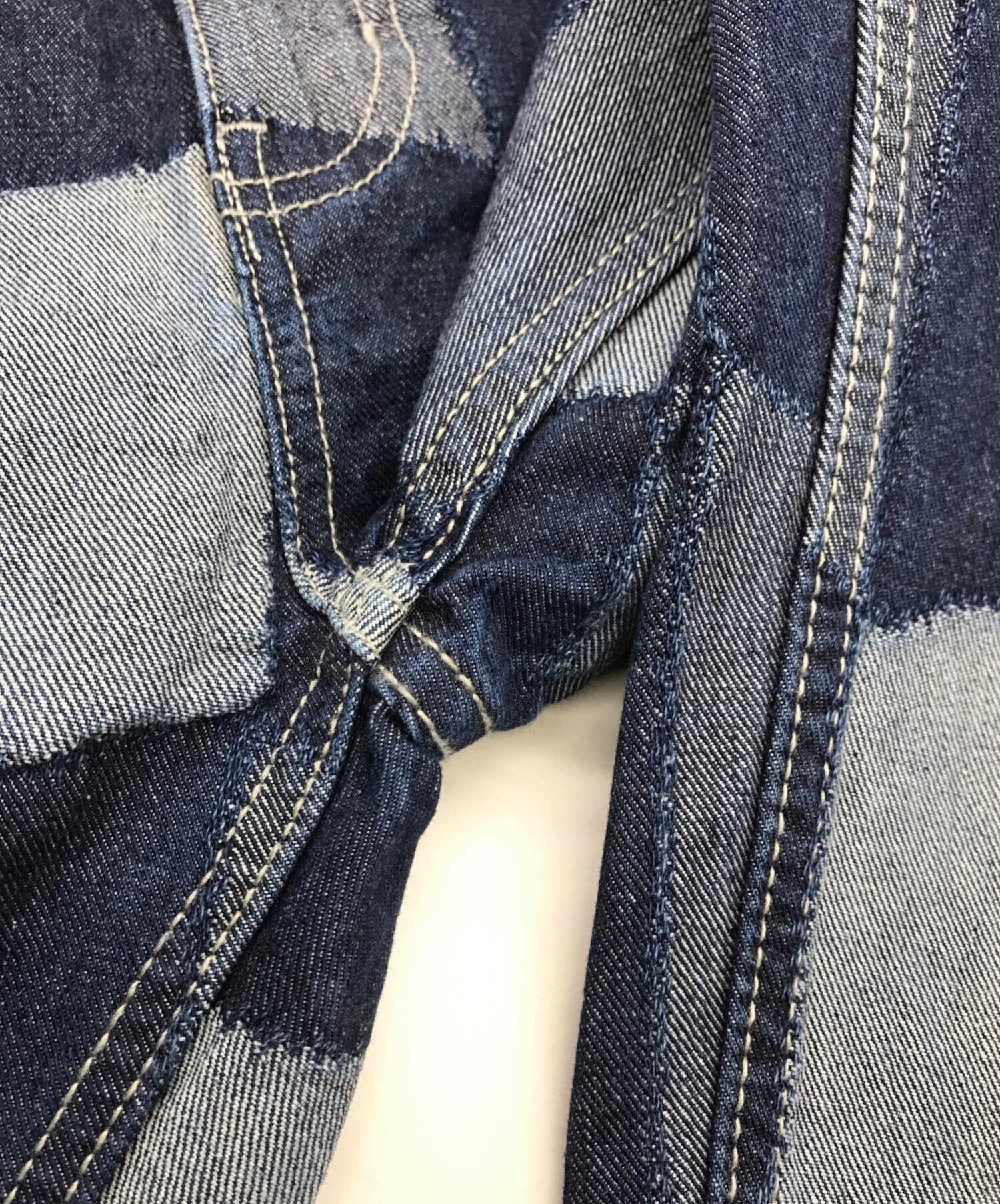 中古・古着通販】HUF (ハフ) PATCHWORK DENIM PANTS インディゴ サイズ