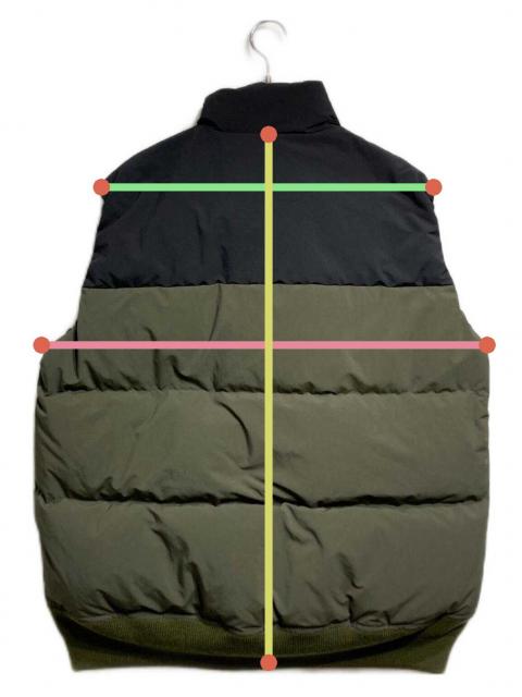 中古・古着通販】sacai (サカイ) Puffer Vest ブラック×オリーブ