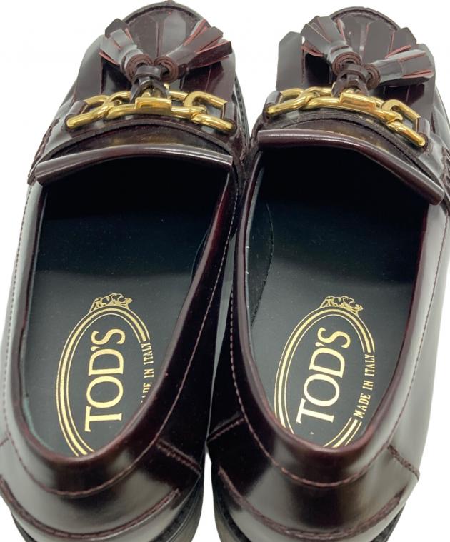 中古・古着通販】TOD'S (トッズ) タッセルローファー ボルドー サイズ