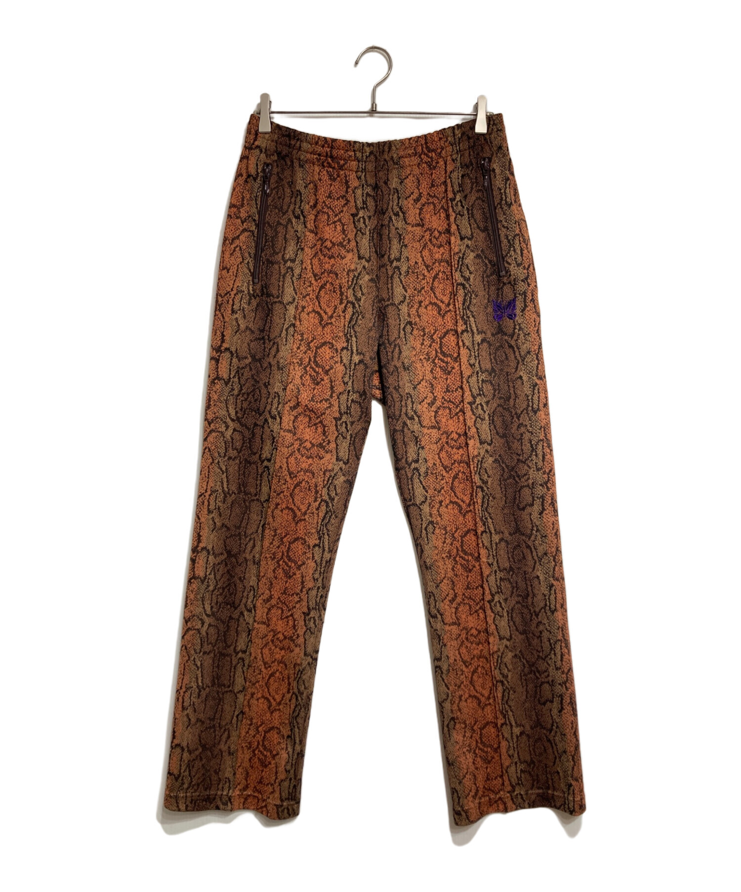 美品ニードルズ/track pant/ブラウン 中古・古着通販】Needles (ニードルズ) TRACK PANT - POLY JQ/トラック