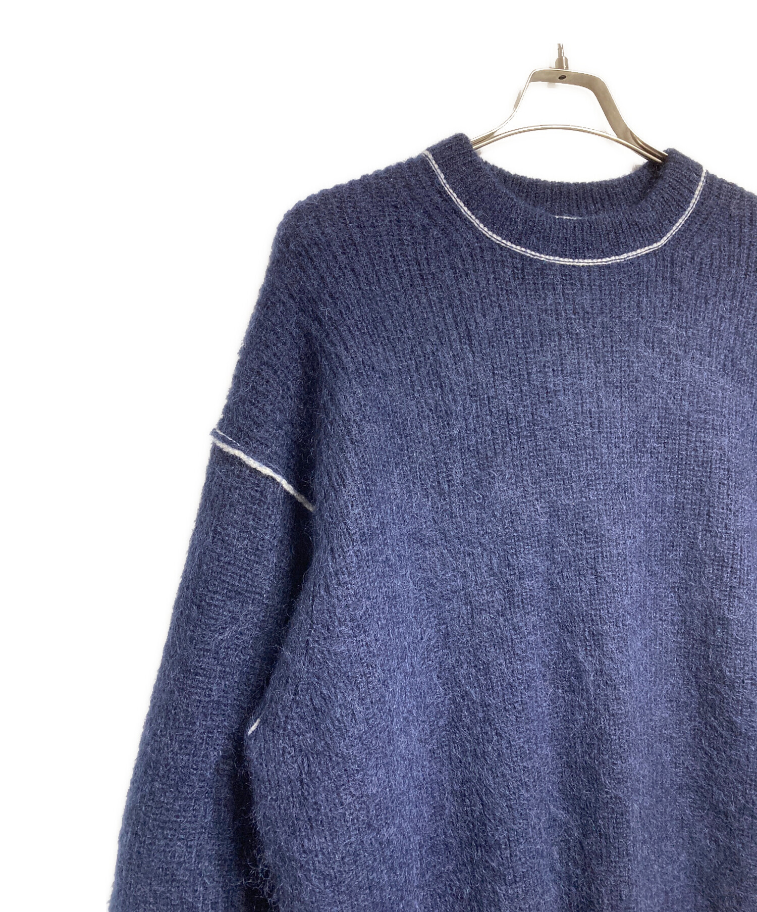 MOU merinowool L 紺(少し薄手)イタリア製　その他 中古・古着通販】MEIAS (メイアス) SUPER KID MOHAIR PULL OVER/MOPO