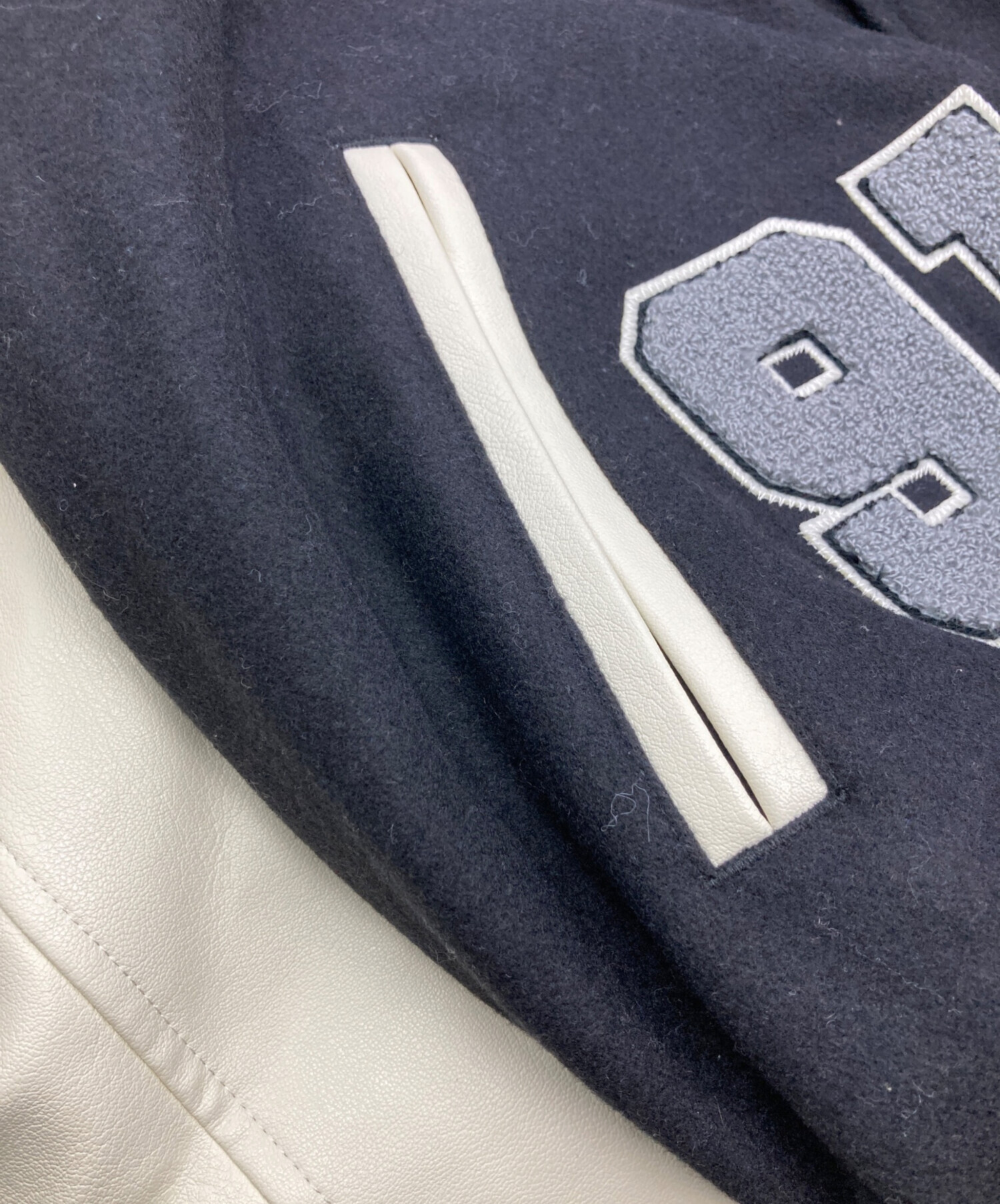 中古・古着通販】X-LARGE (エクストララージ) スタジャン ブラック