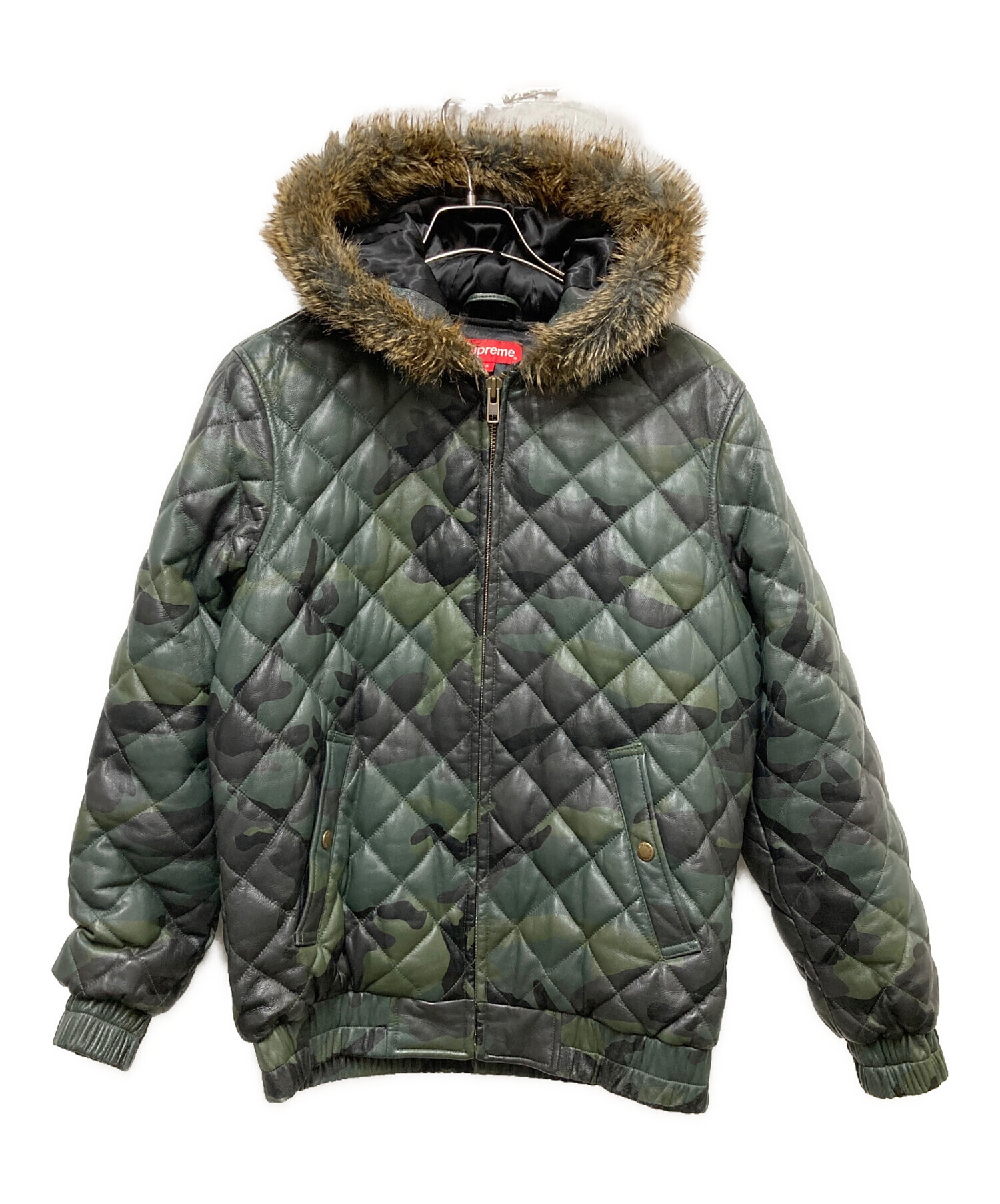中古・古着通販】Supreme (シュプリーム) Quilted Leather Hooded 