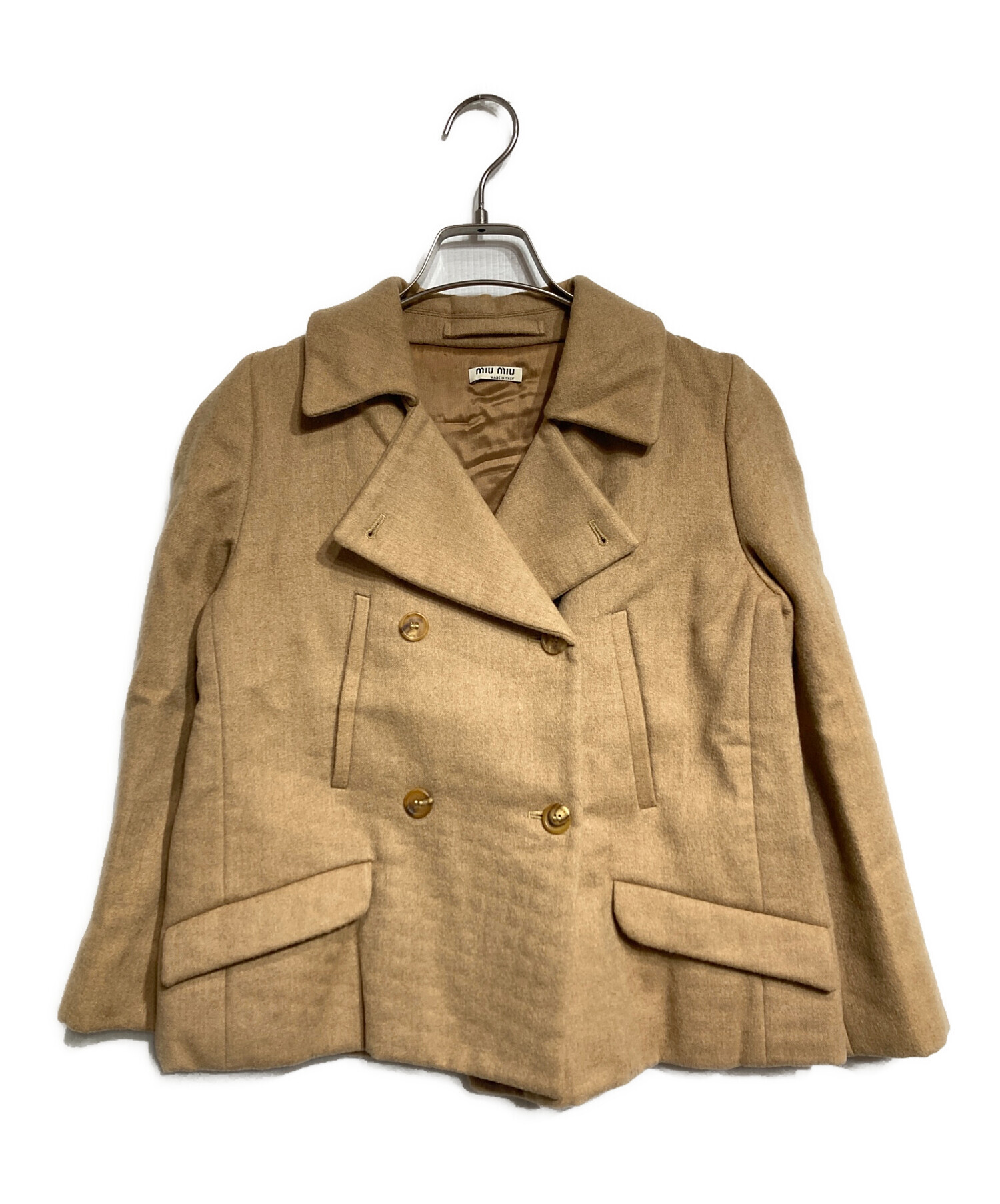 中古・古着通販】MIU MIU (ミュウミュウ) ショート丈Pコート/Short pea