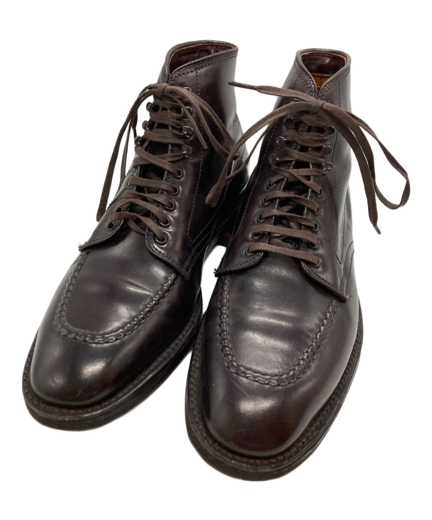 中古・古着通販】Alden (オールデン) Uチップレザーブーツ ブラウン