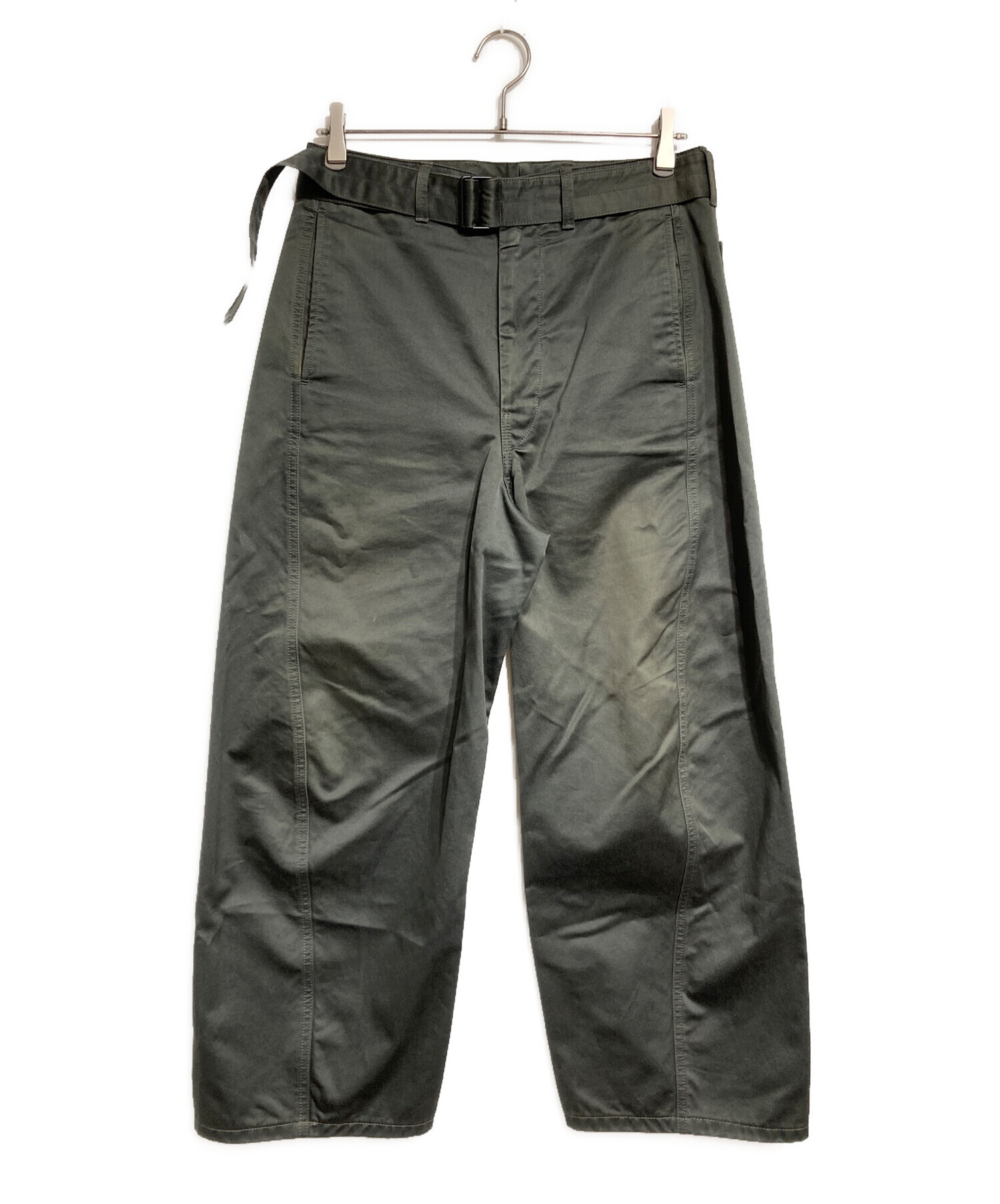 中古・古着通販】LEMAIRE (ルメール) Twisted Belted Pants グリーン