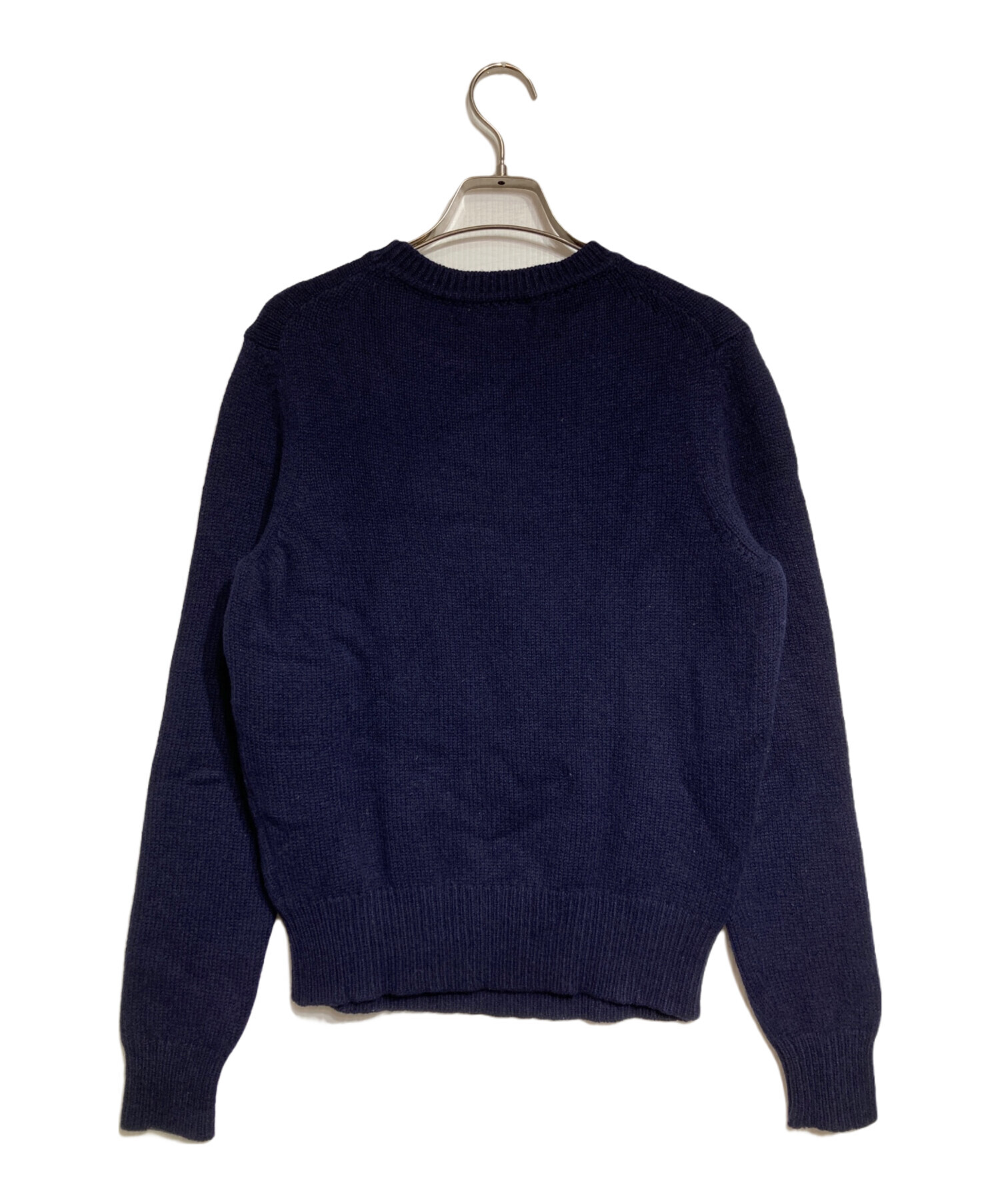MAISON KITSUNÉ ネイビー セーター S 中古・古着通販】MAISON KITSUNE (メゾンキツネ) フォックスヘッド