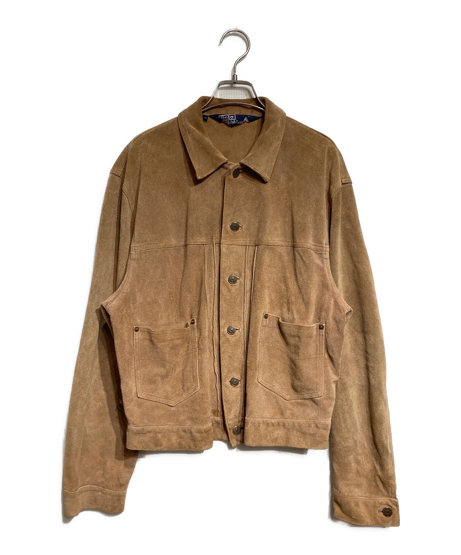 90s POLObyRalphLauren スエード トラッカージャケット　XL 中古・古着通販】POLO RALPH LAUREN (ポロ・ラルフローレン