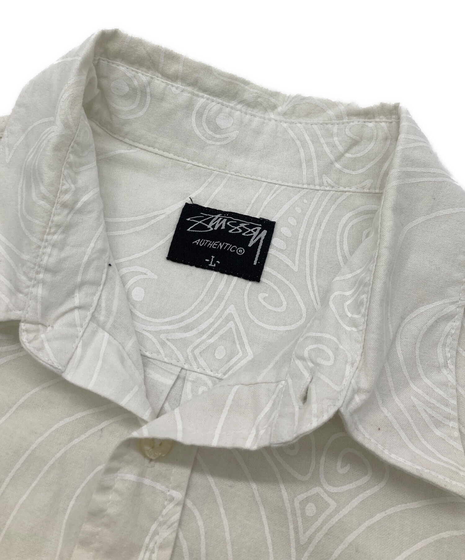 中古・古着通販】stussy (ステューシー) 00s幾何学プリントシャツ