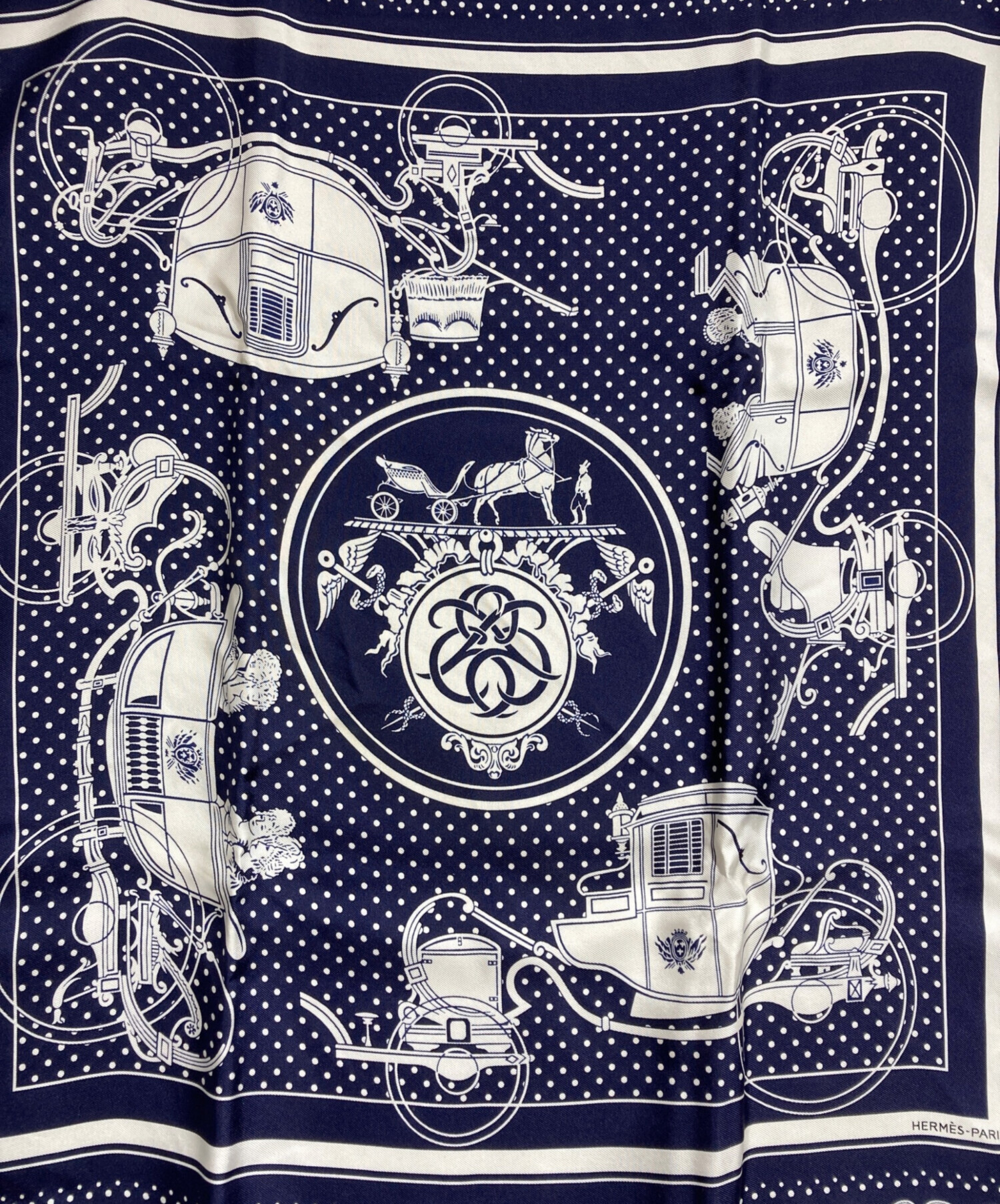 中古・古着通販】HERMES (エルメス) カレ55/Ex-Libris/エクスリブリス