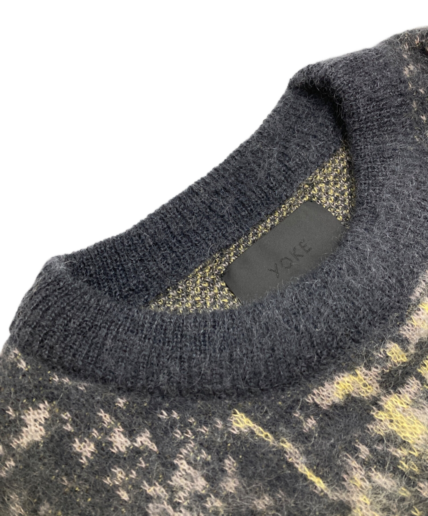 中古・古着通販】YOKE (ヨーク) Jacquard Mohair Sweater/ジャガード