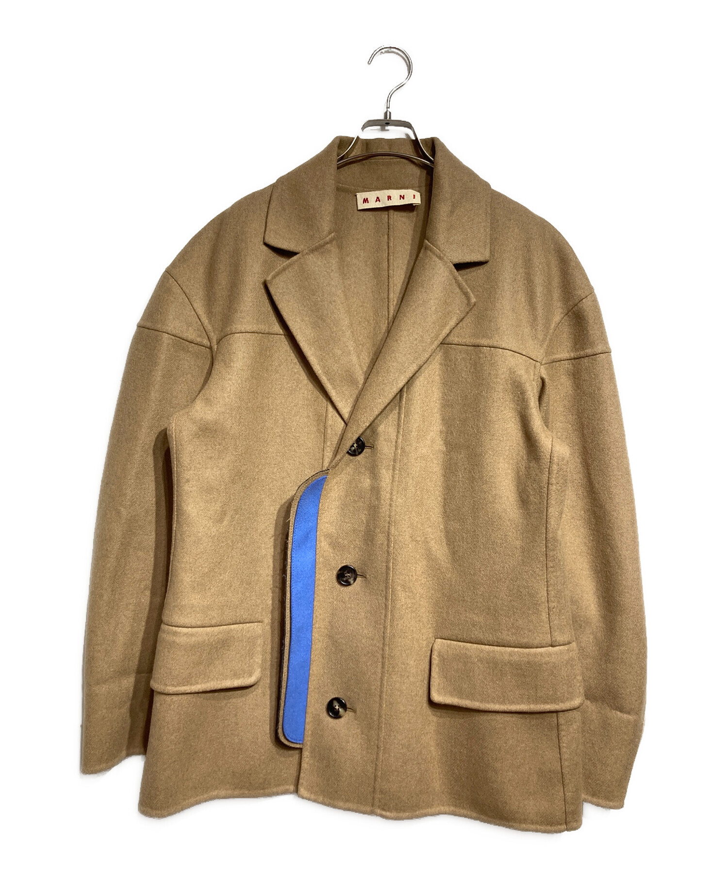 マルニ　MARNI　ウール　コート 中古・古着通販】MARNI (マルニ) カラーフラップウールコート/Color