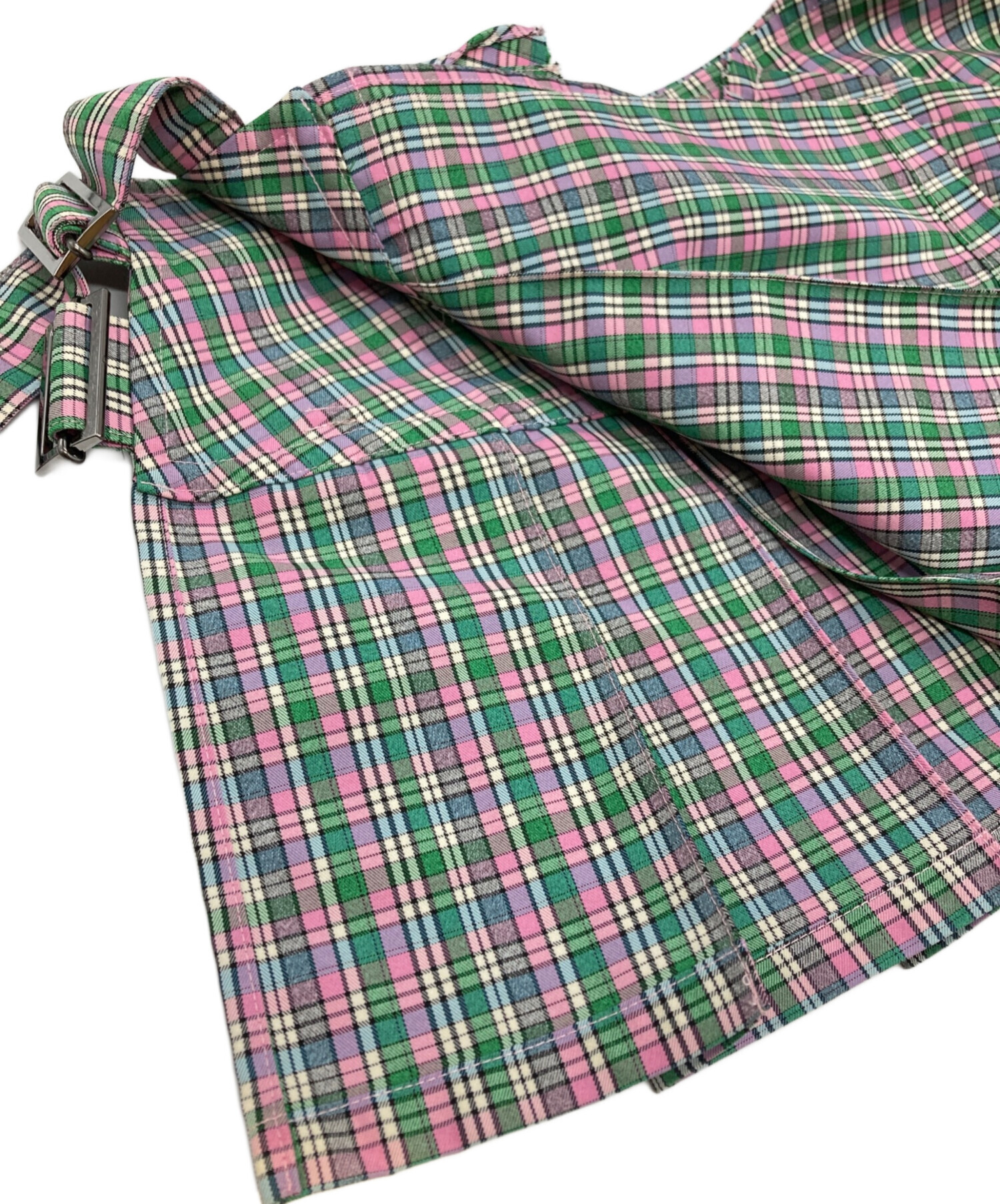 中古・古着通販】rurumu (ルルムウ) pleats rolled mini skirt