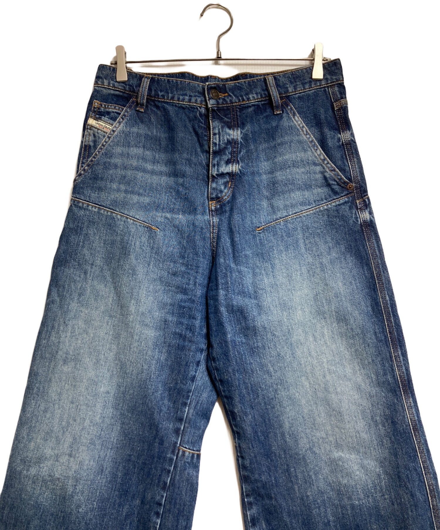 美 DIESEL ディーゼル 2024 バギー デニム パンツ Aライン Y2K 美 DIESEL ディーゼル 2024 バギー デニム パンツ Aライン Y2K 美
