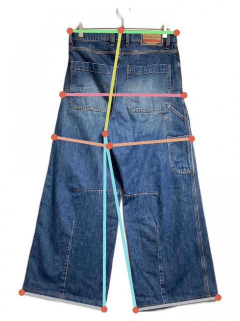 中古・古着通販】DIESEL (ディーゼル) バギーデニムパンツ/Baggy Denim