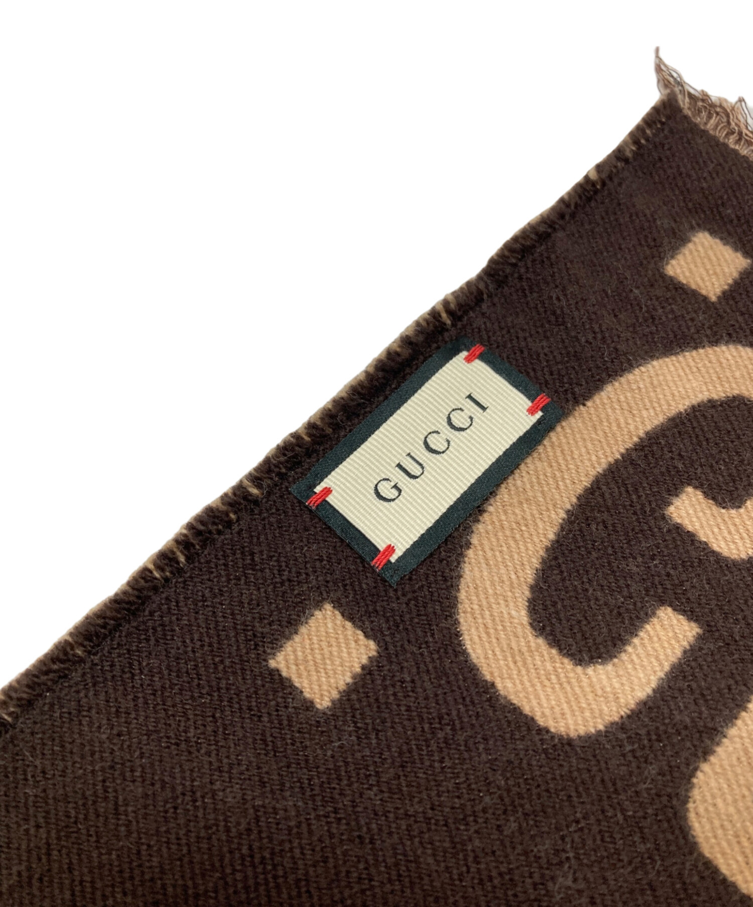 中古・古着通販】GUCCI (グッチ) GGジャガードウールシルクストール