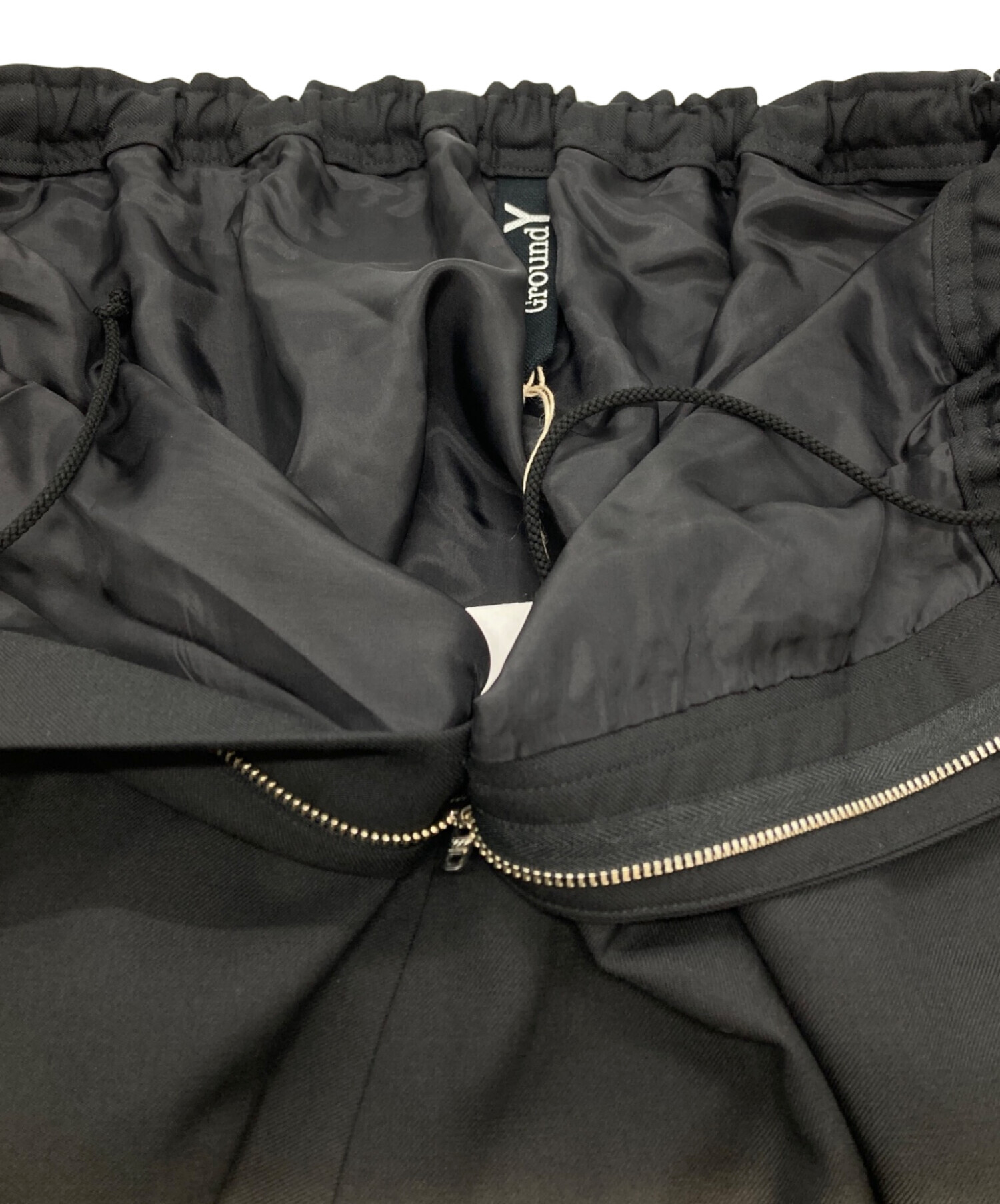 中古・古着通販】GROUND Y (グラウンドワイ) ギャバギャザーサルエル