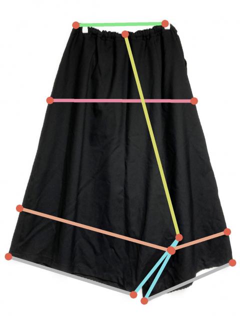 中古・古着通販】GROUND Y (グラウンドワイ) ギャバギャザーサルエル