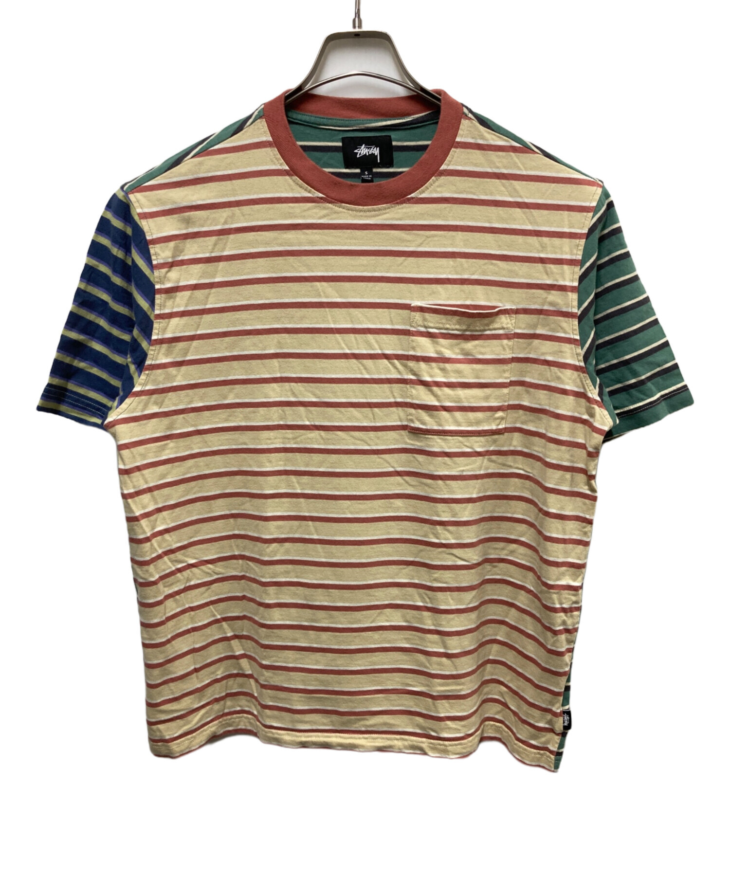 中古・古着通販】stussy (ステューシー) マルチボーダーTシャツ