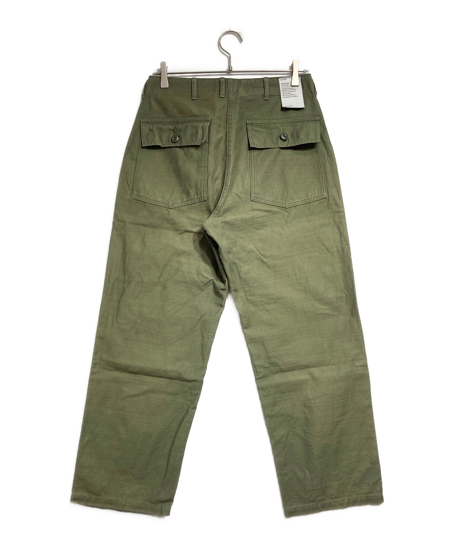中古・古着通販】CIOTA (シオタ) ベイカーパンツ/Baker pants グリーン 