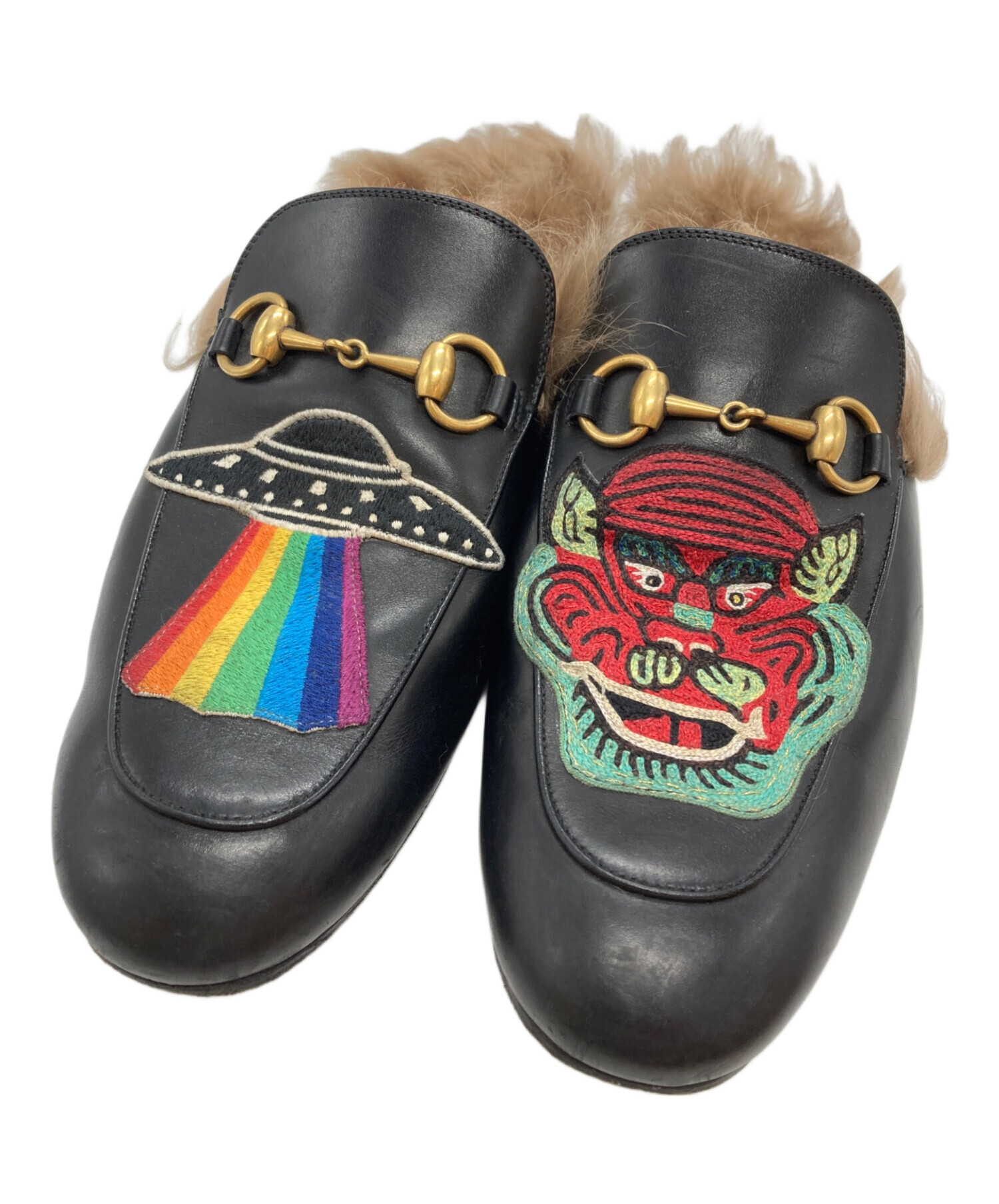 中古・古着通販】GUCCI (グッチ) 鬼UFO刺繍プリンスタウンファー