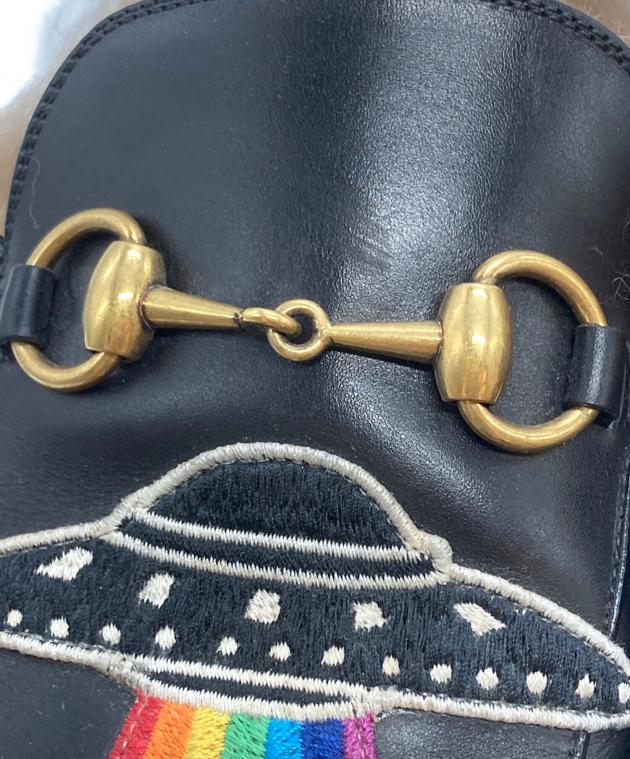 中古・古着通販】GUCCI (グッチ) 鬼UFO刺繍プリンスタウンファー 中古・古着通販】GUCCI (グッチ) 鬼UFO刺繍プリンスタウンファー