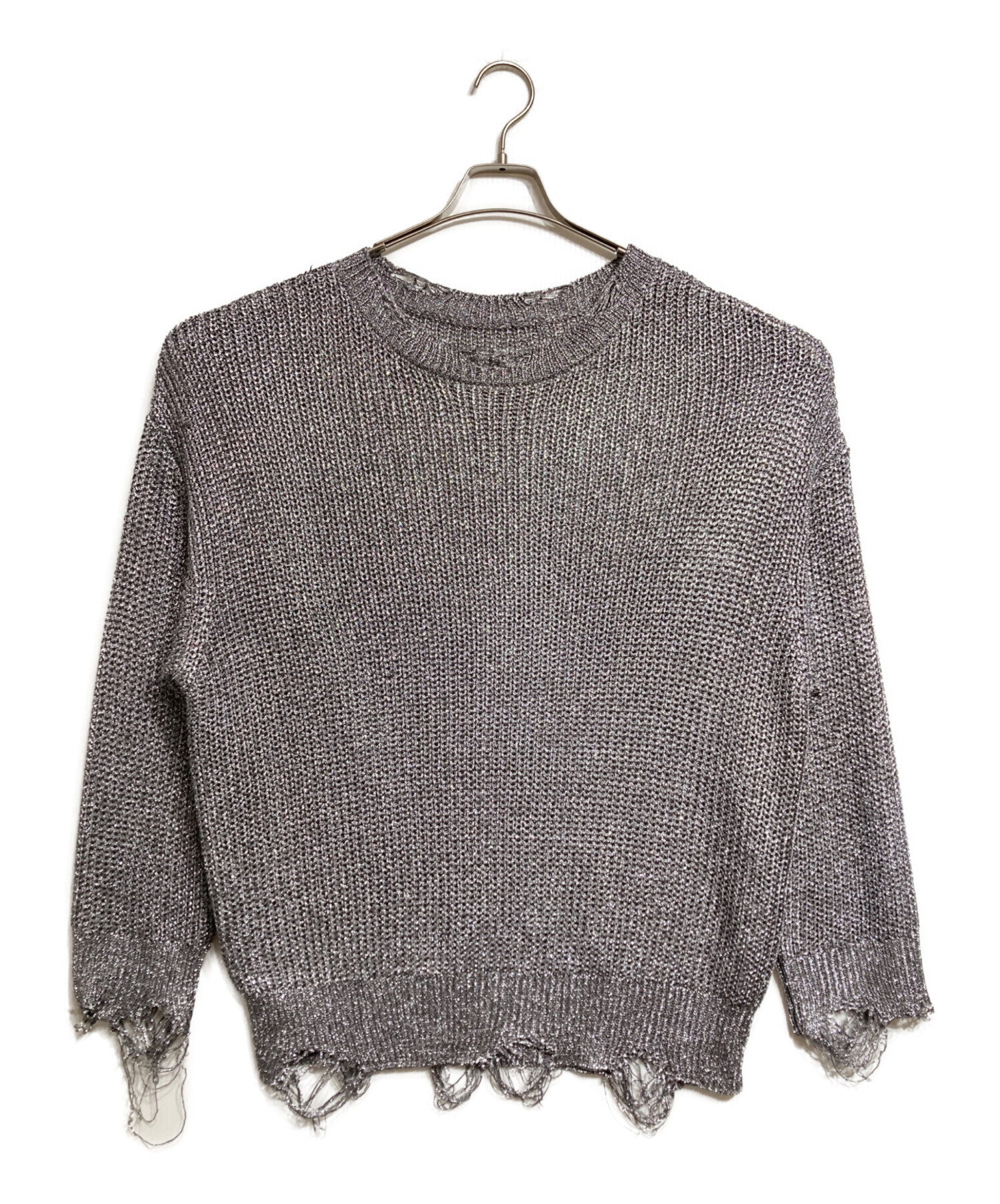 nounless ナウンレス kint NOUNLESS】PATCHWORK SAILOR KNIT 