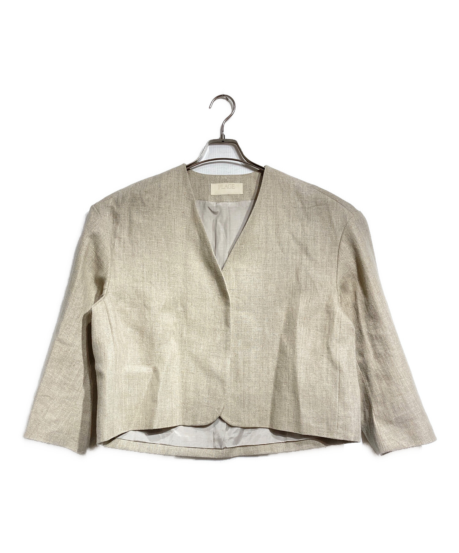 Plage linen nuance ボレロ 中古・古着通販】Plage (プラージュ) linen nuance ボレロ/リネン