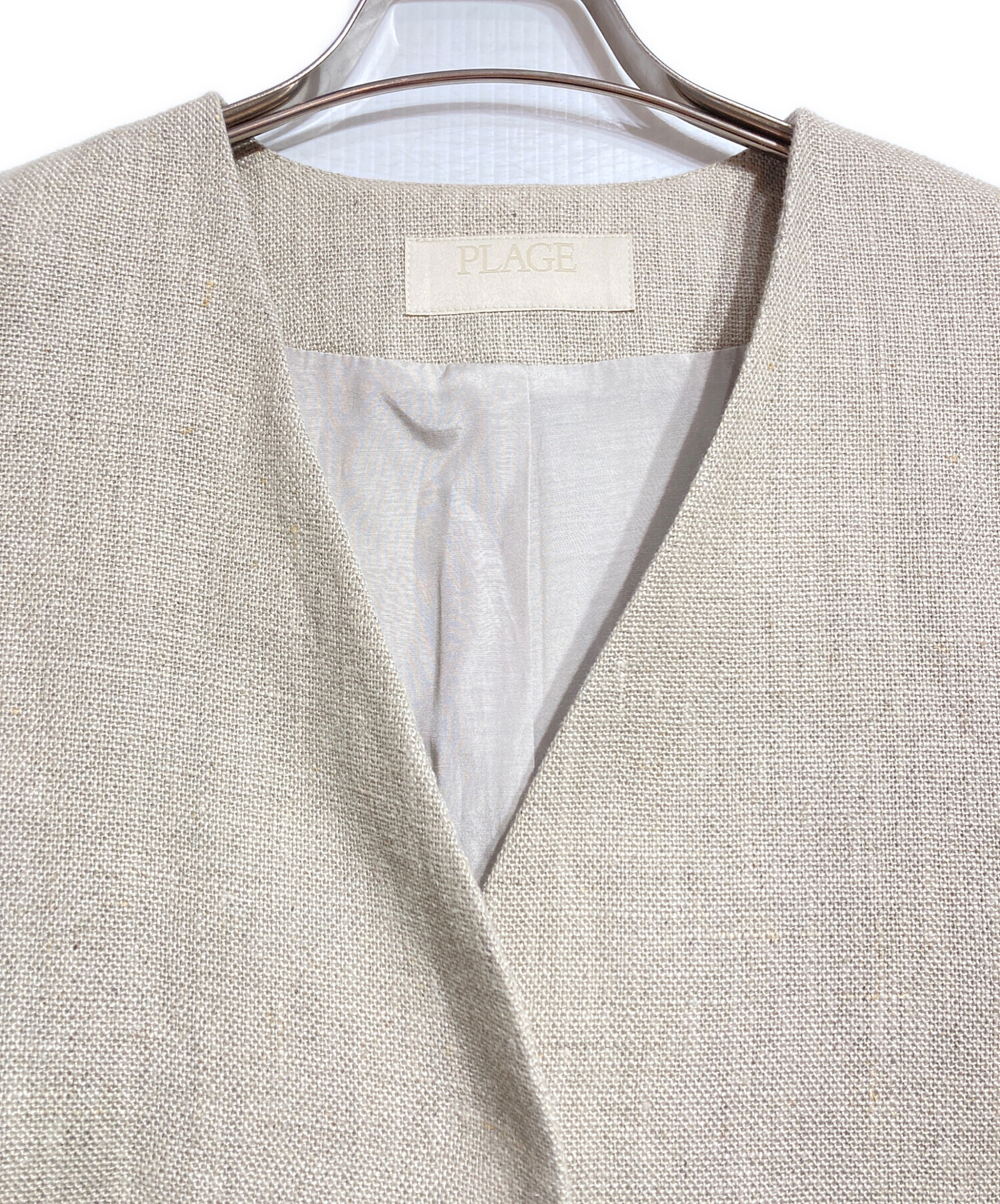 Plage linen nuance ボレロ 中古・古着通販】Plage (プラージュ) linen nuance ボレロ/リネン