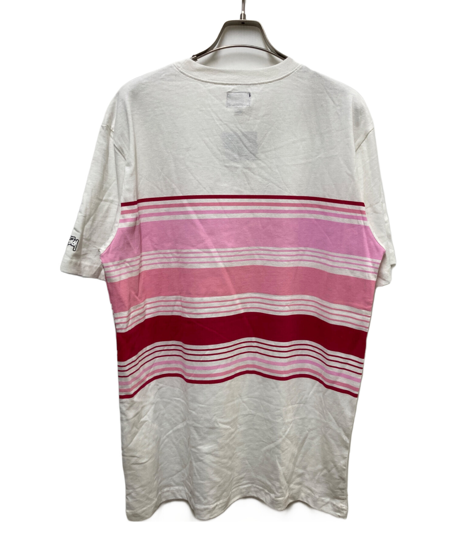 中古・古着通販】stussy (ステューシー) ボーダーTシャツ ホワイト