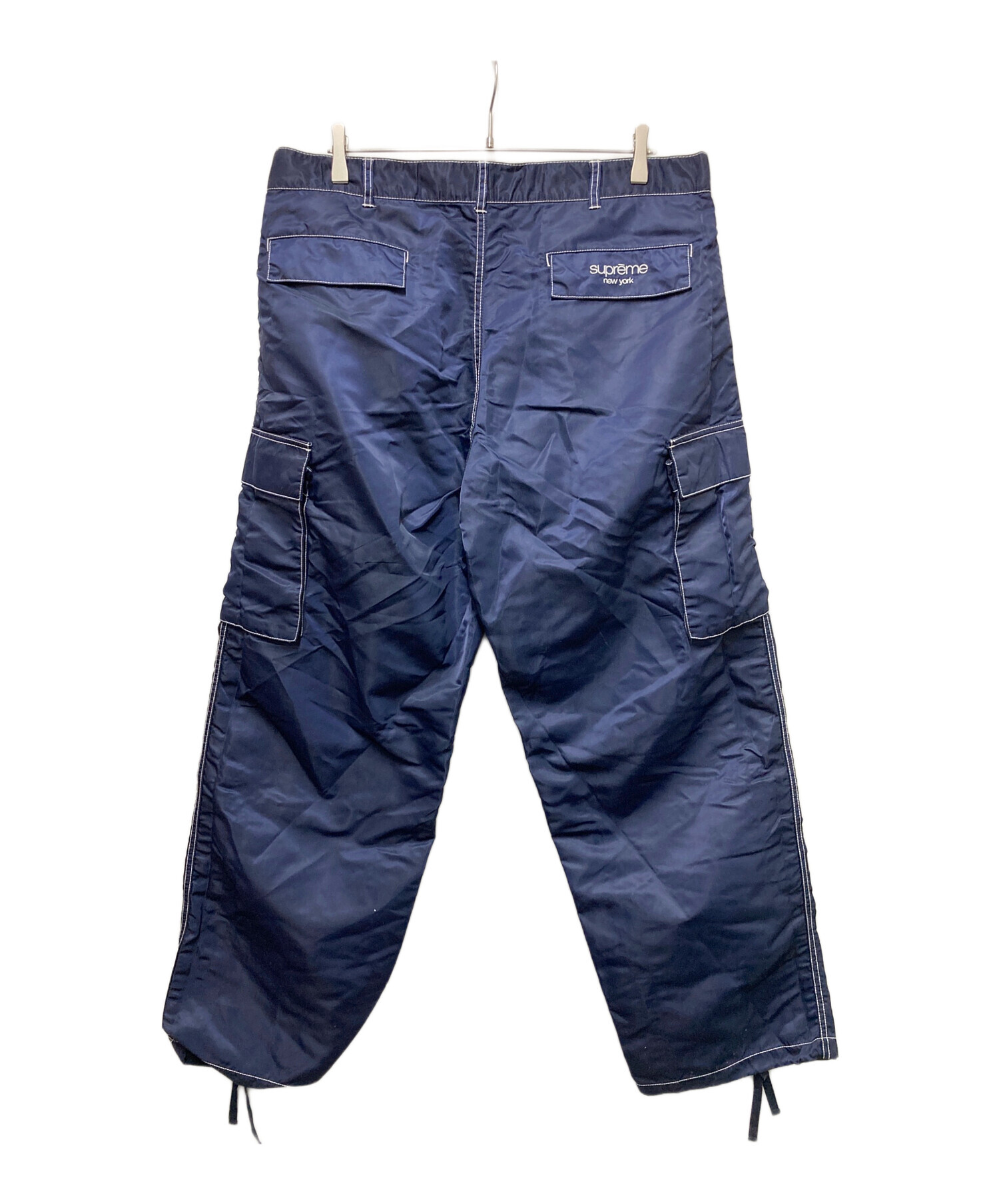 SUPREME カーゴパンツ ネイビー 32 中古・古着通販】SUPREME (シュプリーム) nylon cargo pant ネイビー
