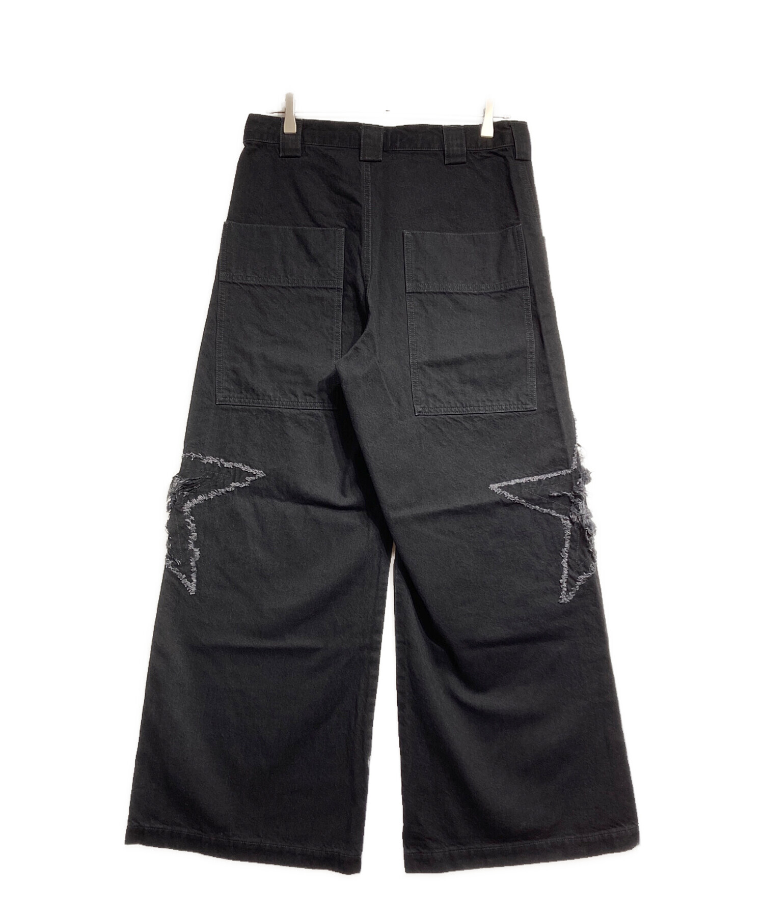 中古・古着通販】TASKS (タスク) ダメージ加工スターデニムパンツ/Star