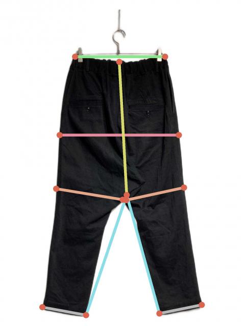 中古・古着通販】GROUND Y (グラウンドワイ) ドロップヒップパンツ