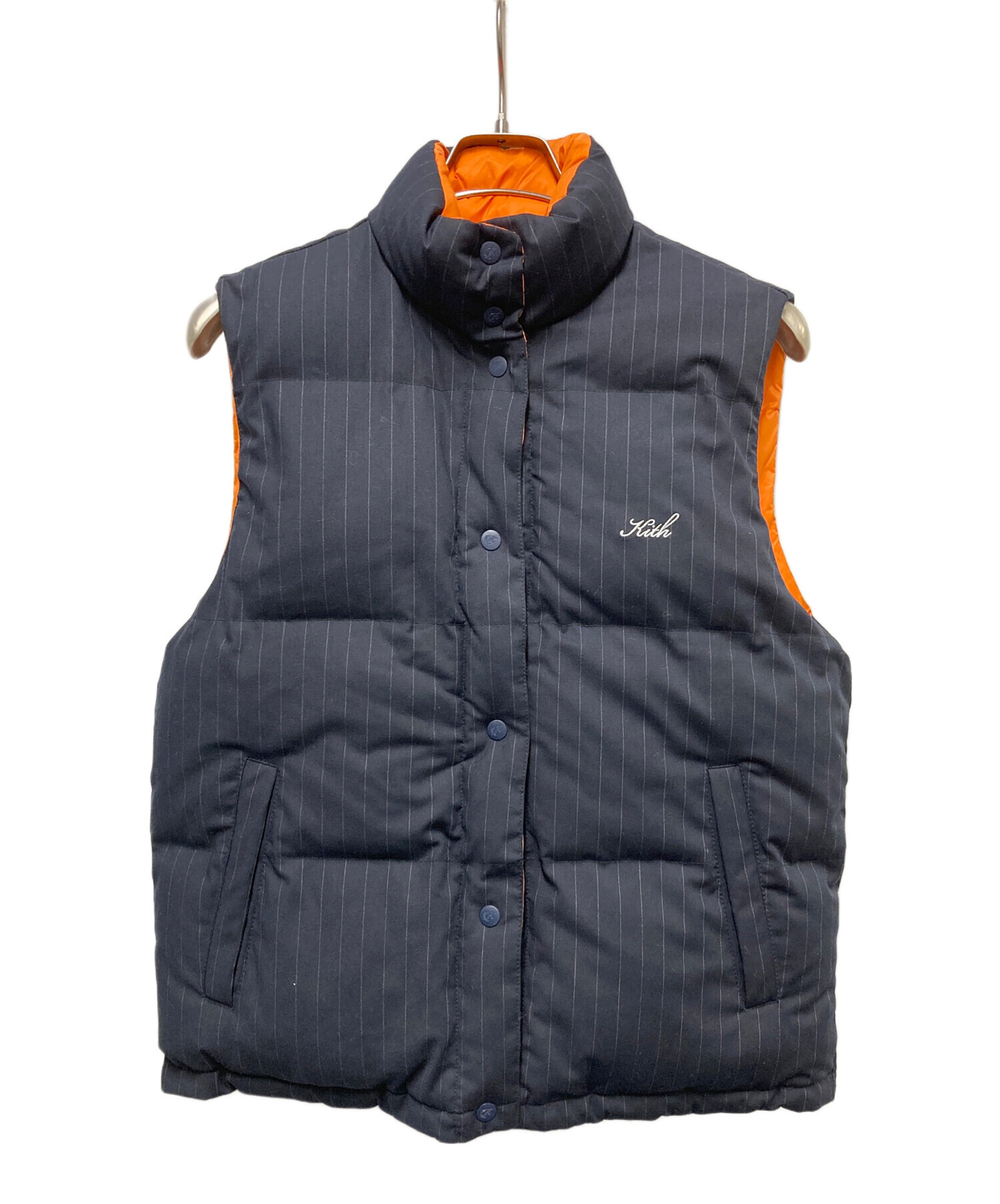 中古・古着通販】KITH (キス) リバーシブルダウンベスト ネイビー