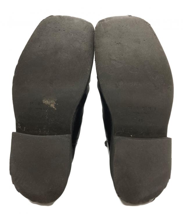 中古・古着通販】MARNI (マルニ) スクエアトゥサイドゴアブーツ/Square