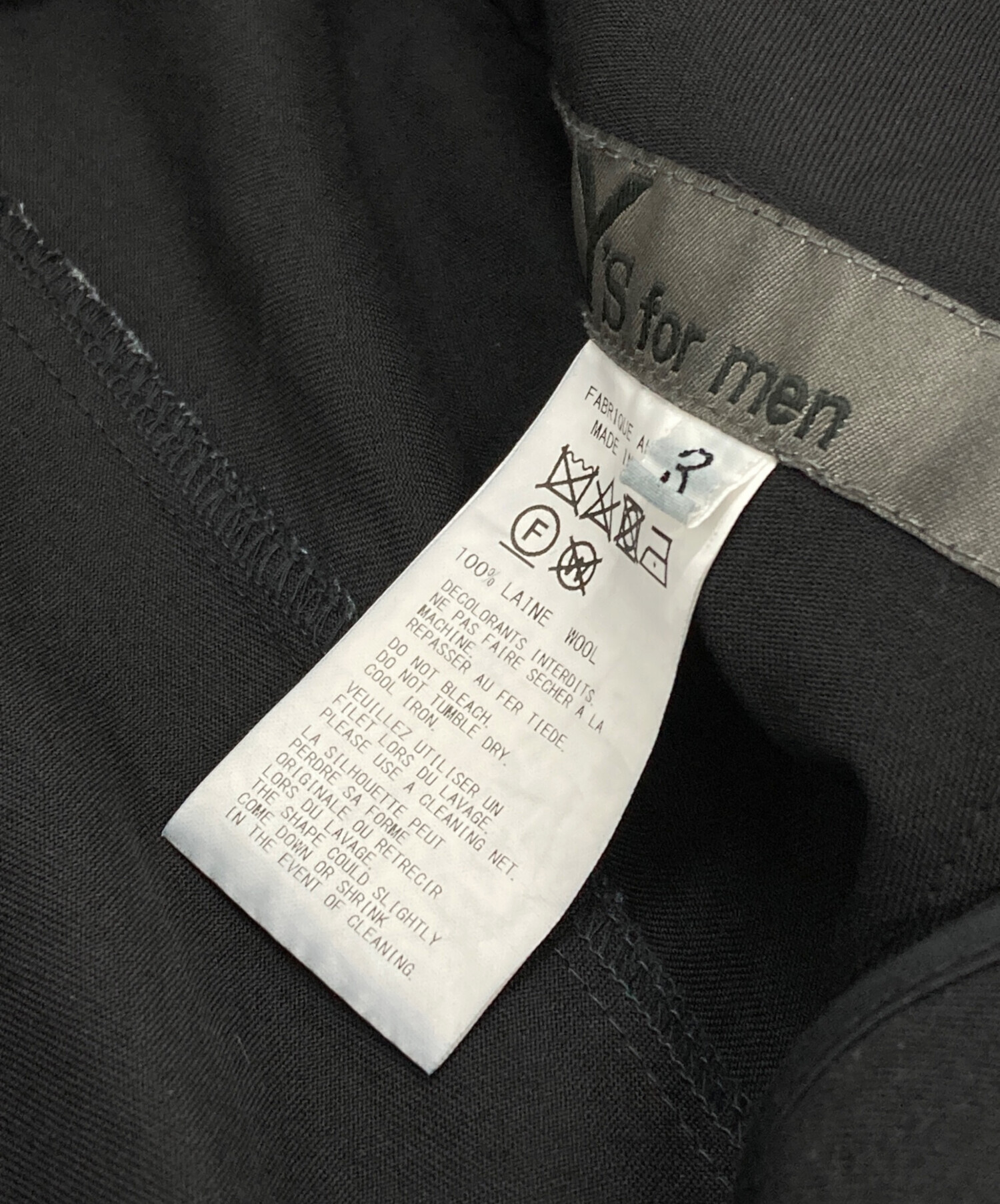 Y's for men 90s ウールギャバ 中古・古着通販】Y's for men (ワイズフォーメン) WOOL GABADINE TACK