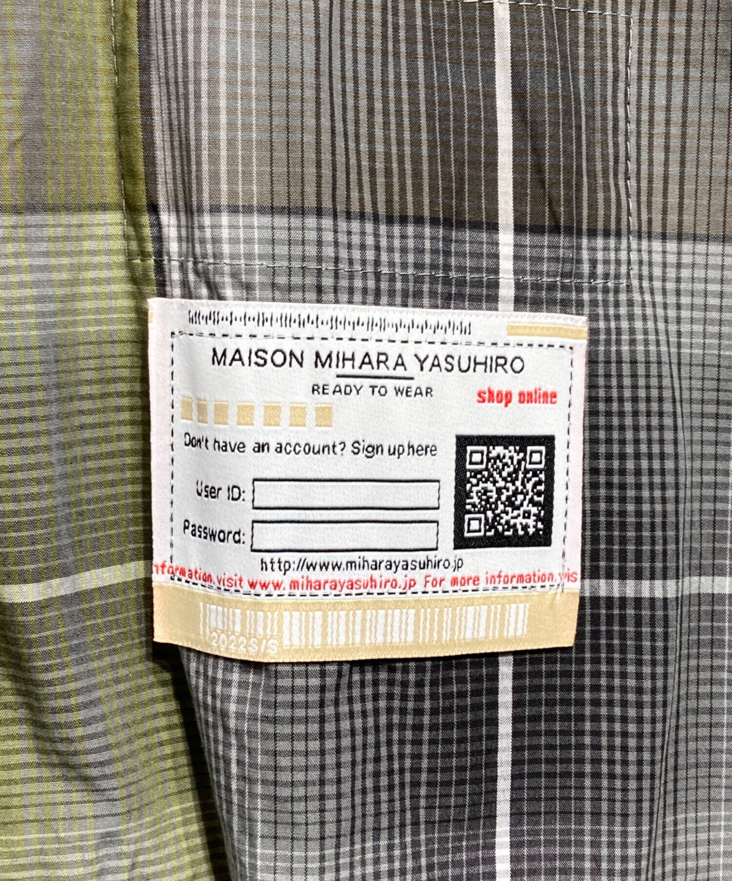 中古・古着通販】Maison MIHARA YASUHIRO (メゾン ミハラ ヤスヒロ
