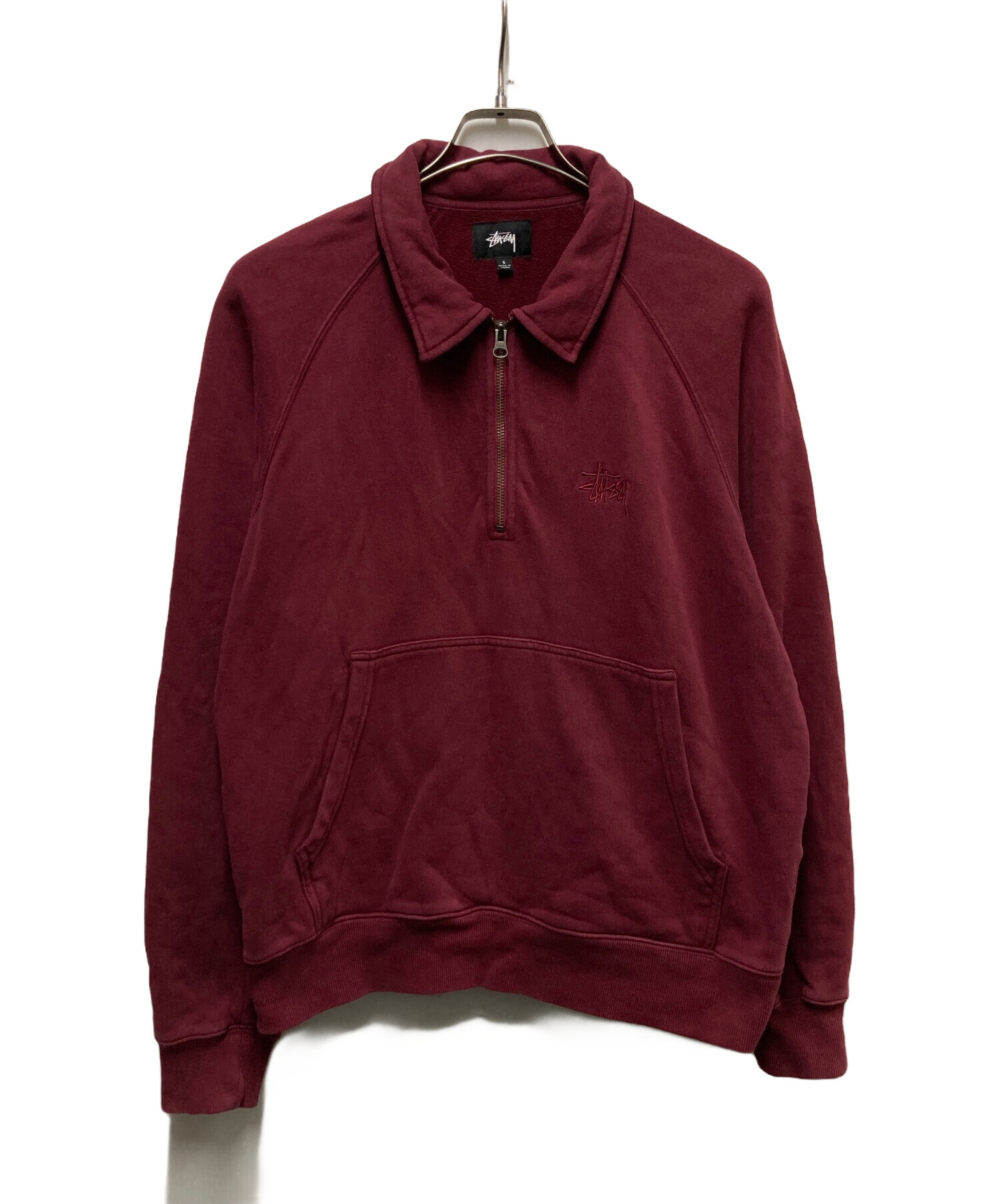 中古・古着通販】stussy (ステューシー) ハーフジップスウェット