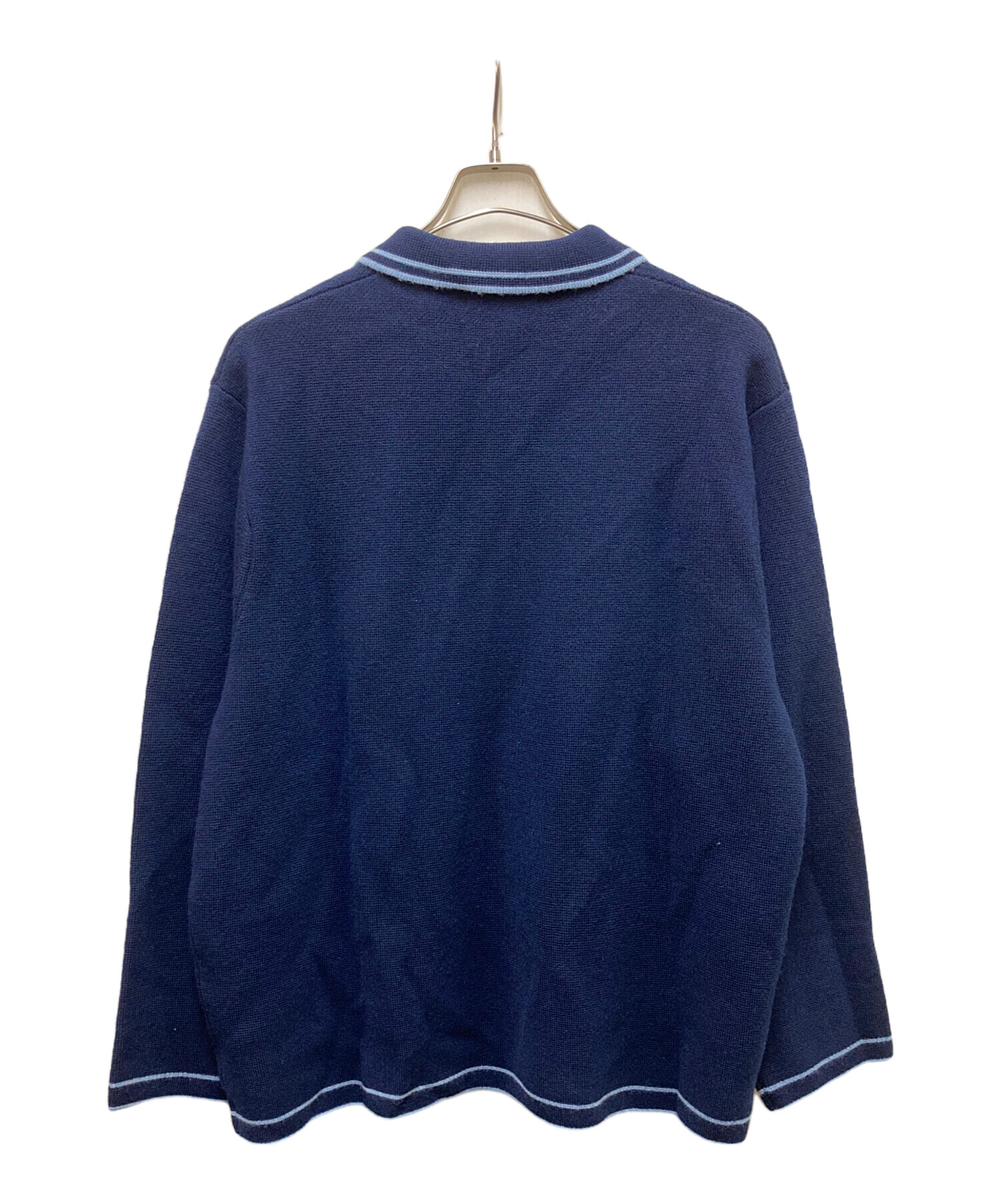 中古・古着通販】SUPREME (シュプリーム) Zip Polo Sweater ネイビー
