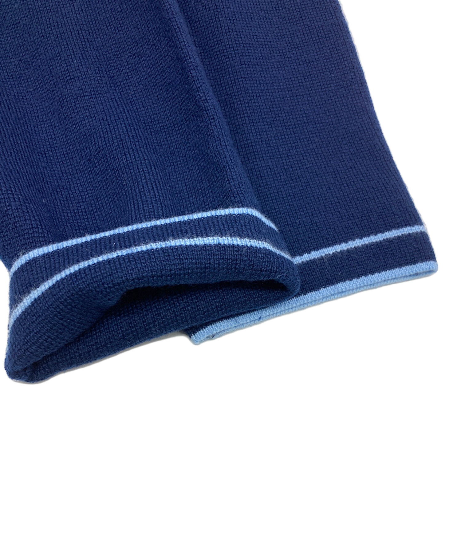 中古・古着通販】SUPREME (シュプリーム) Zip Polo Sweater ネイビー