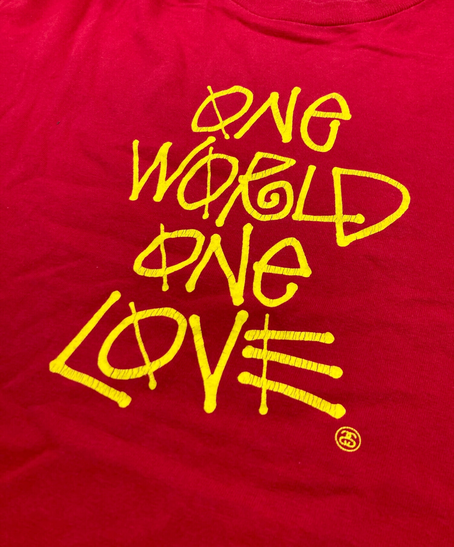 US古着 STUSSY ステューシー ONE WORLD ONE LOVE 中古・古着通販】stussy (ステューシー) ONE WORLD ONE LOVE TEE
