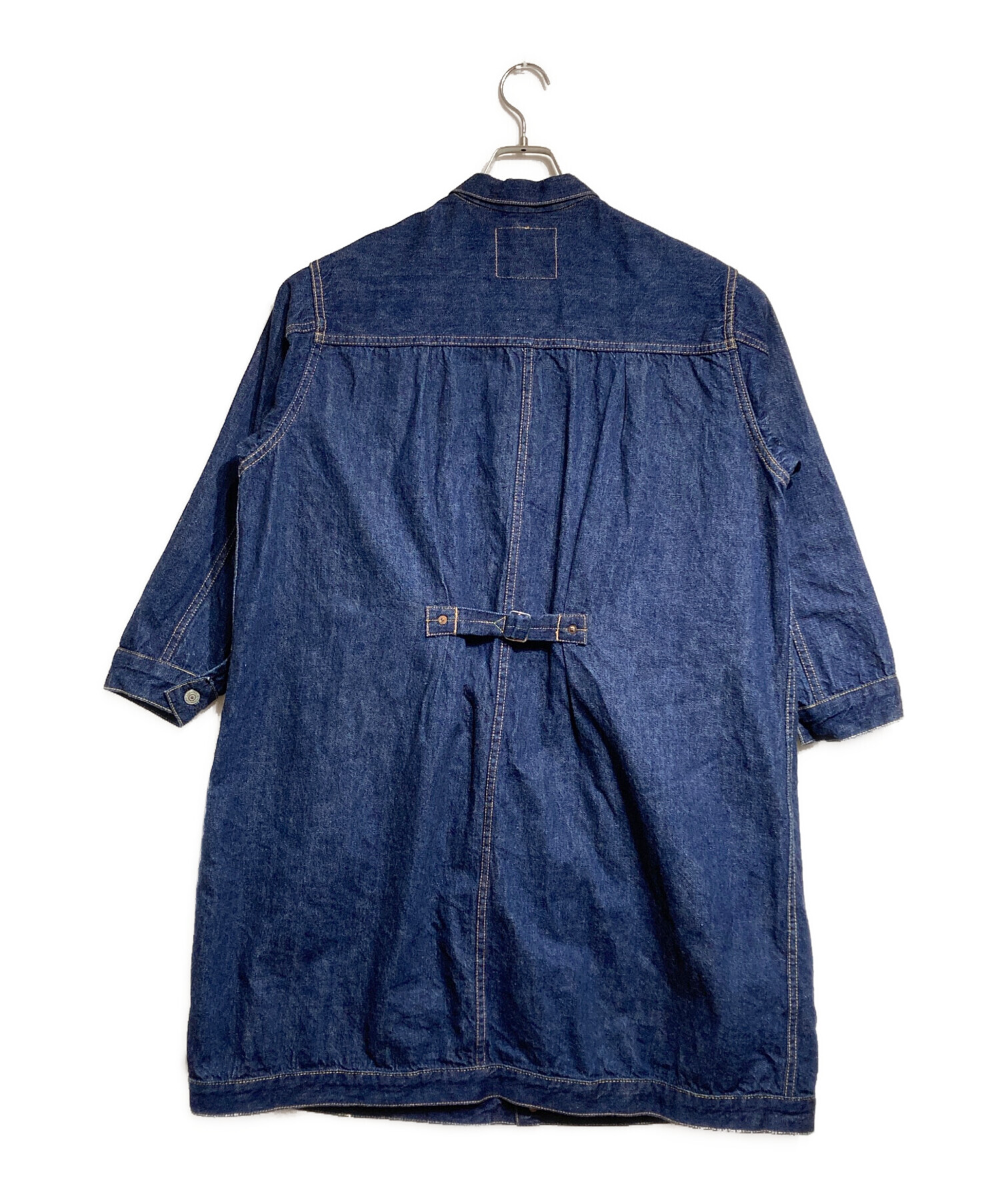 中古・古着通販】orSlow (オアスロウ) PLEATED FRONT COAT/プリン